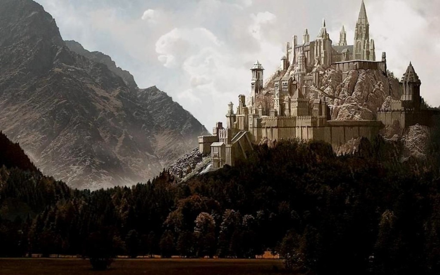 HD Desktop-Wallpaper: Fantasie, Schlösser, Schloss, Hogwarts Schloss