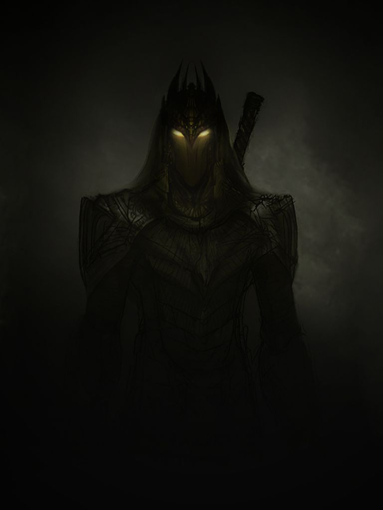 Маска тень смерти. Назгул Кхамул. Саурон некромант.