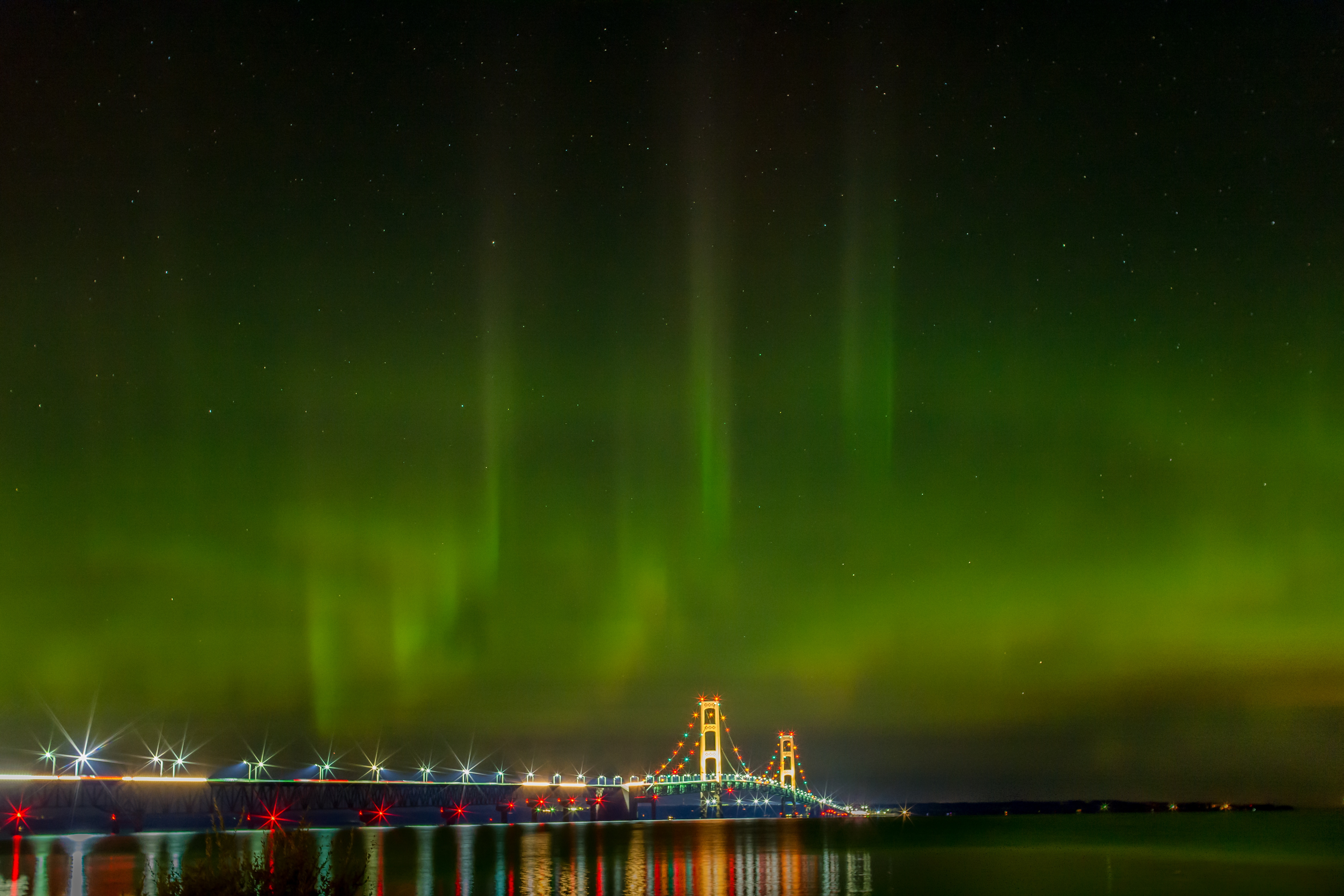 aurora, aurora borealis, cities, united states Cell Phone Image