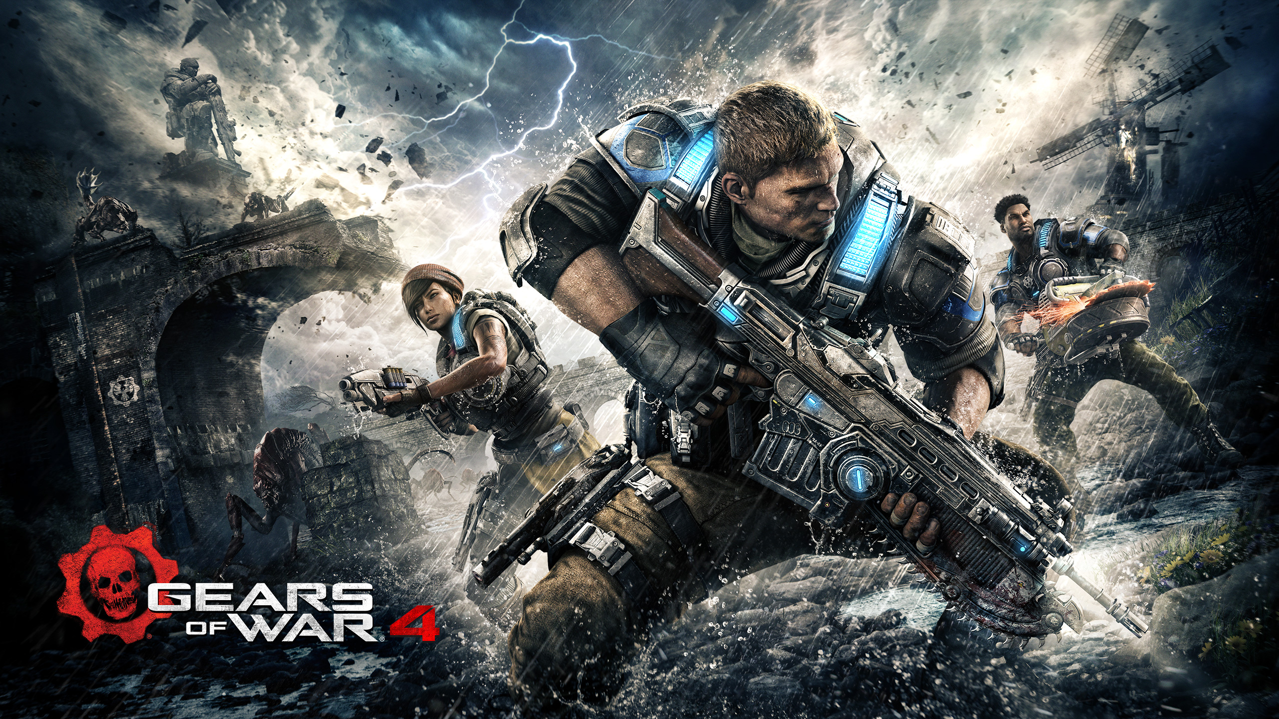 video game, gears of war 4, james dominic fenix, kait diaz, gears of war HD wallpaper