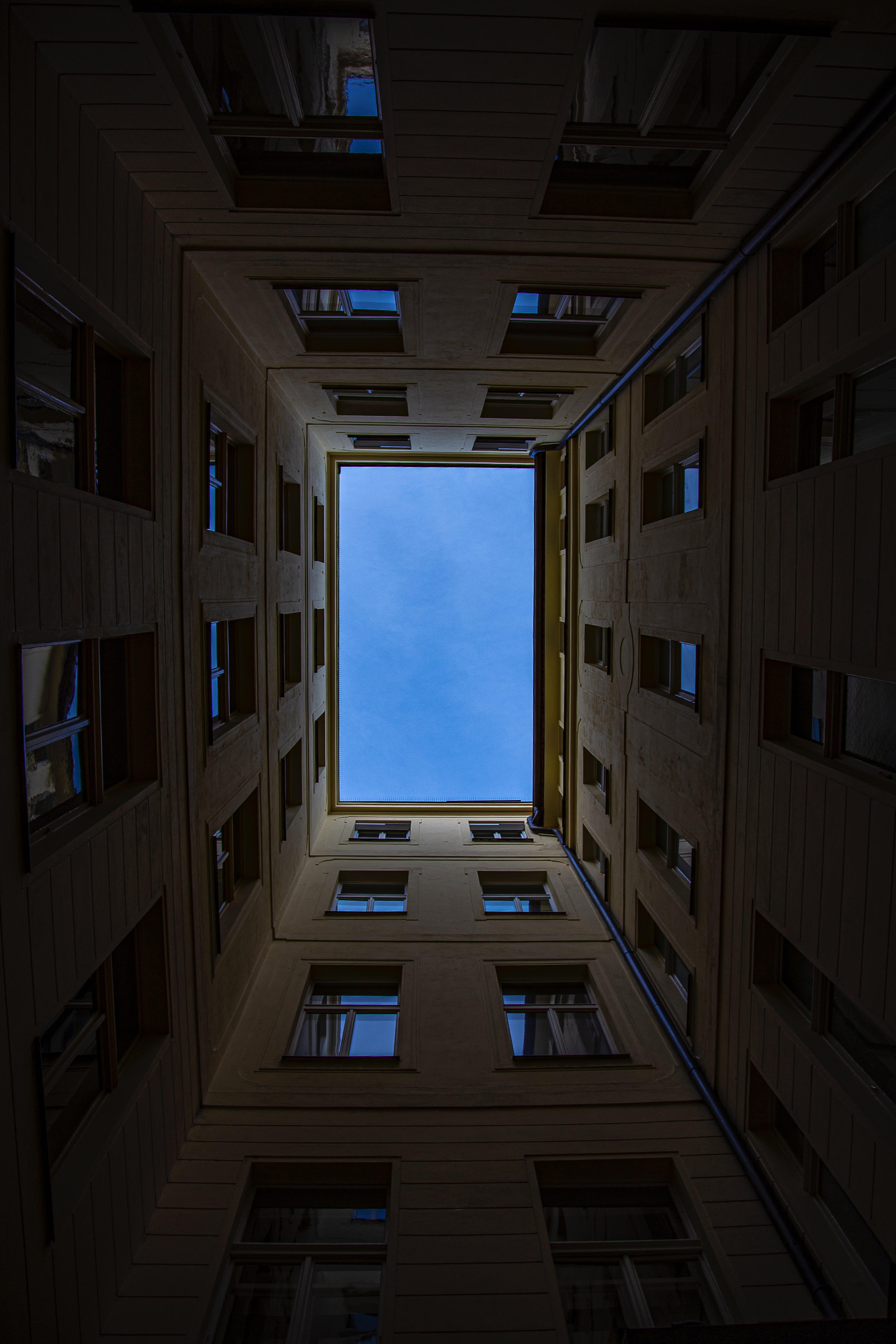 Free HD sky, walls, building, miscellanea, miscellaneous, view, perspective, prospect