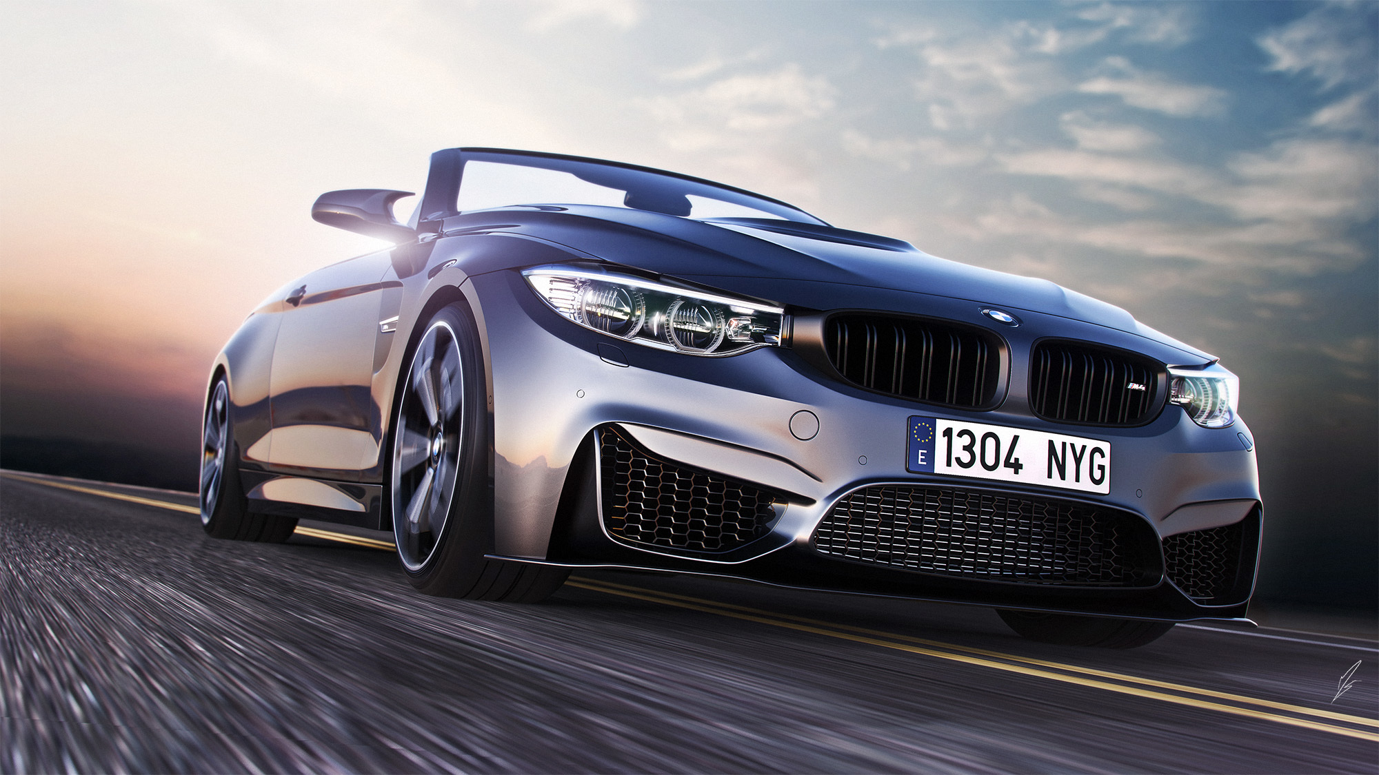 front view, bmw, cars, bumper, convertible, m4