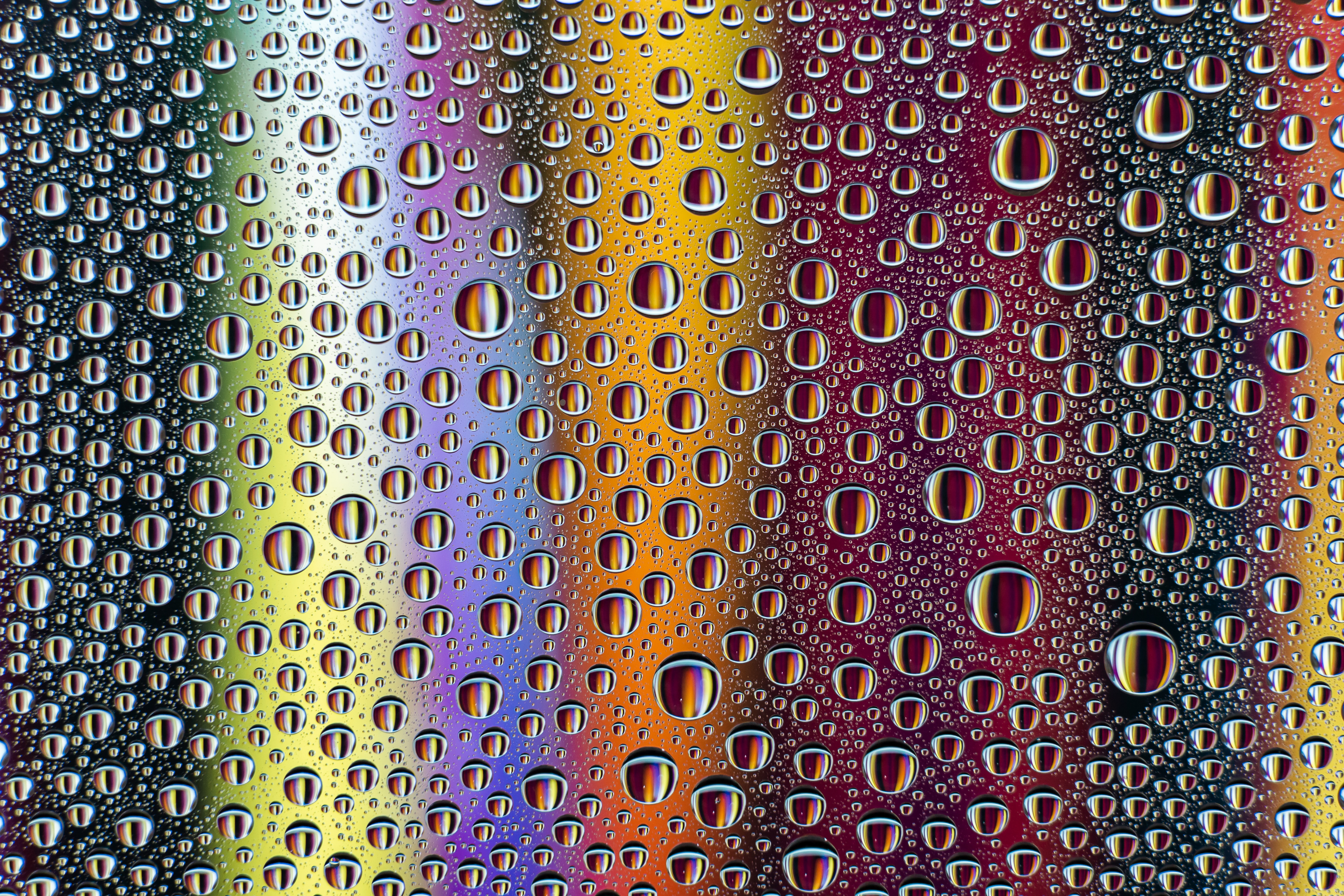 Ultra HD 4K abstract, reflection, rainbow, motley