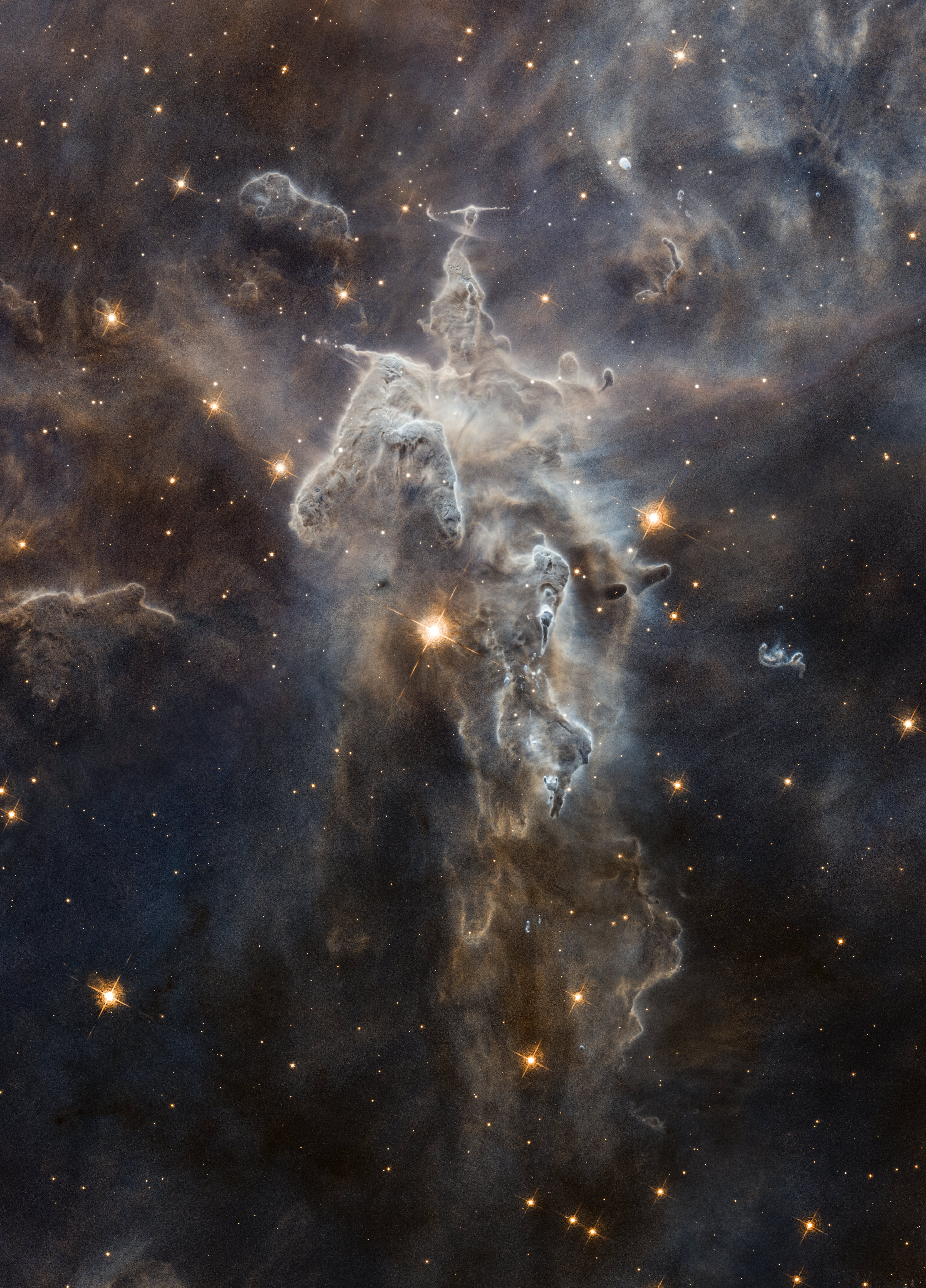 Mobile wallpaper nebula, universe, stars, glow