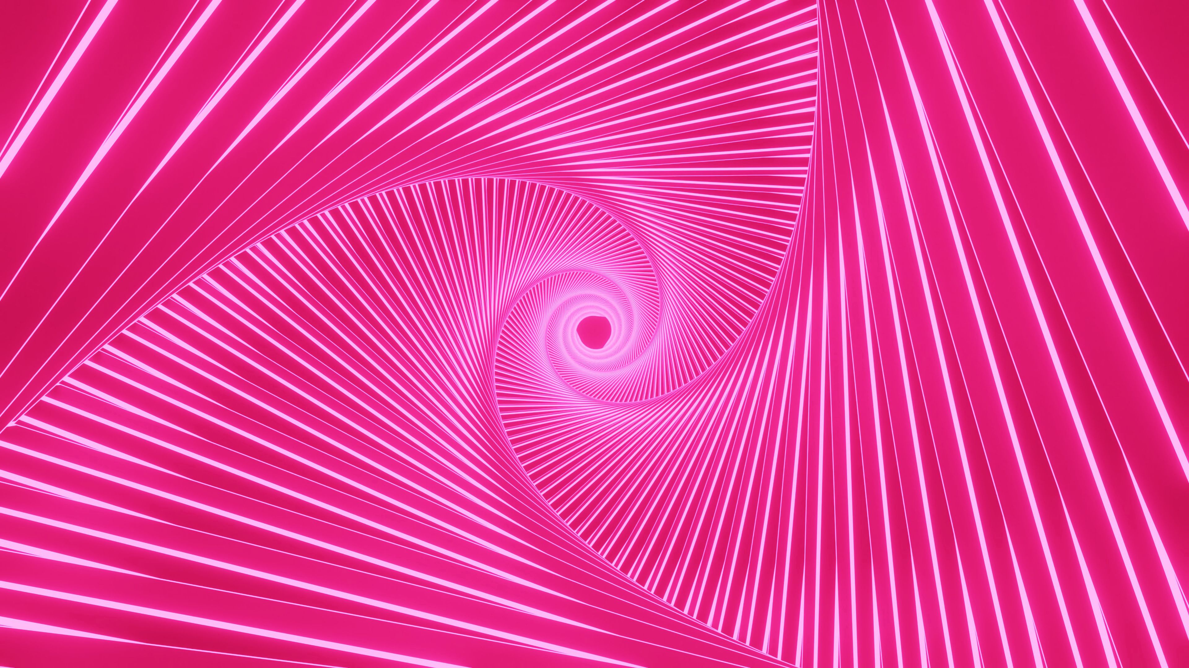 pink, abstract, bright, glow, funnel, swirling, involute
