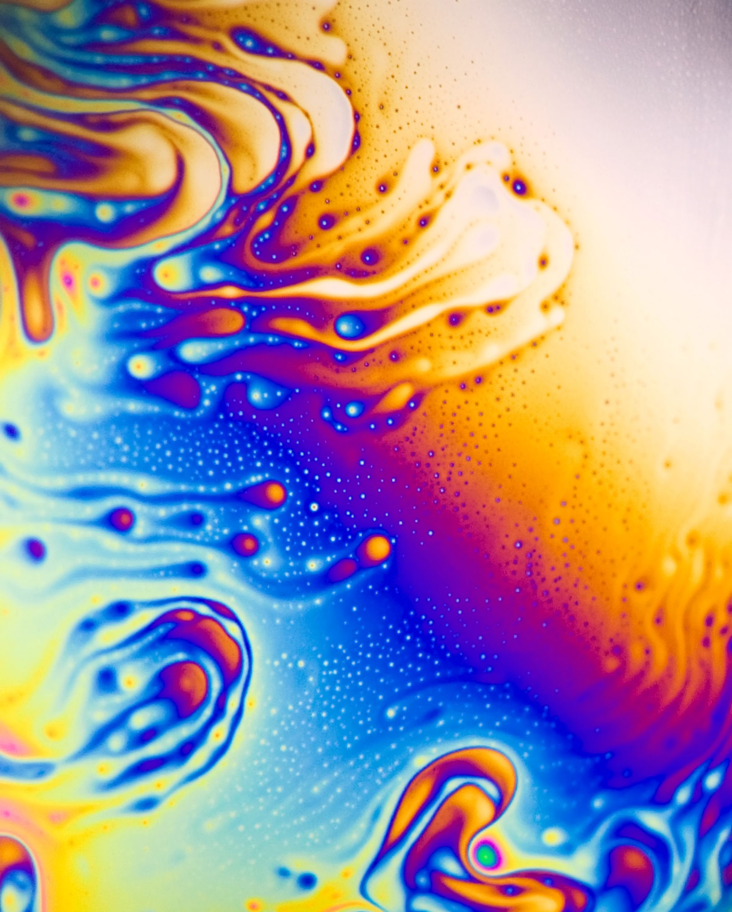 macro, patterns, lines, liquid, surface, stains, spots wallpapers for tablet
