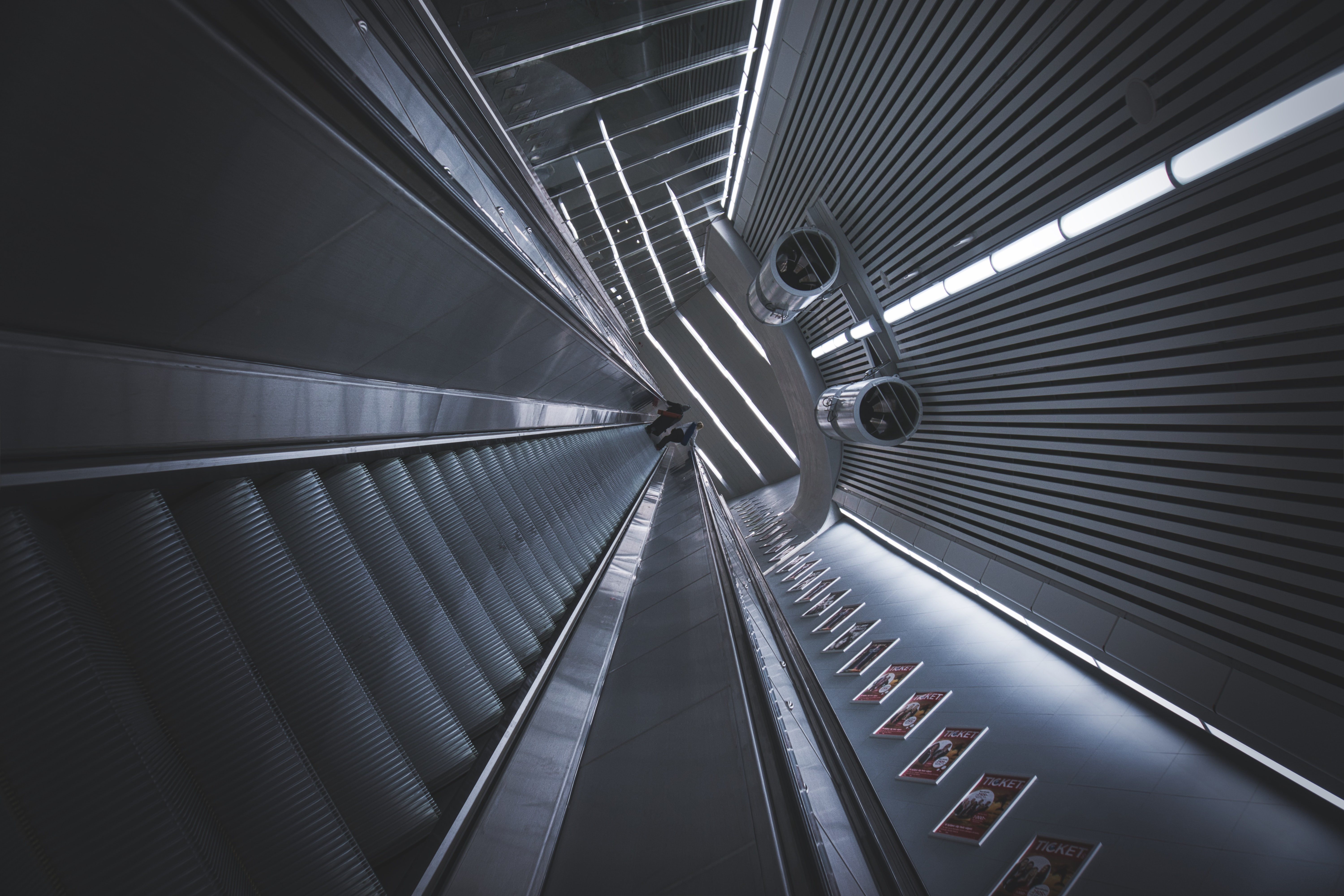 HD photos tunnel, miscellanea, escalator, metro