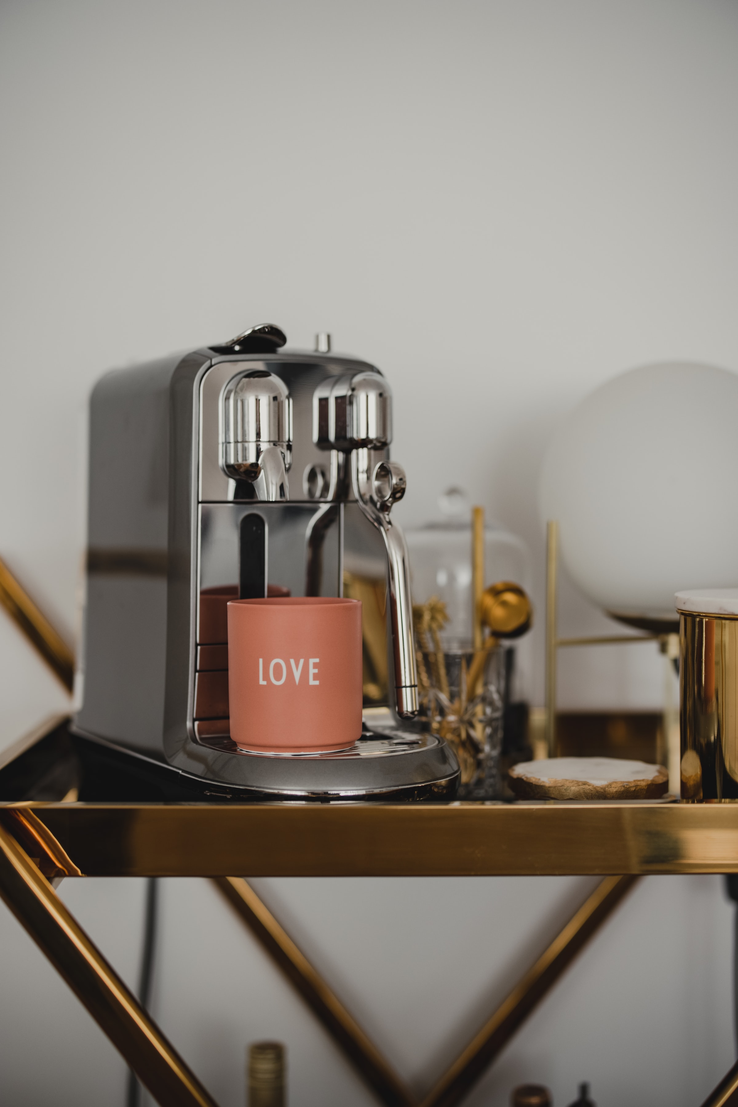 Mug miscellanea, metallic, love, coffee machine 8k Backgrounds