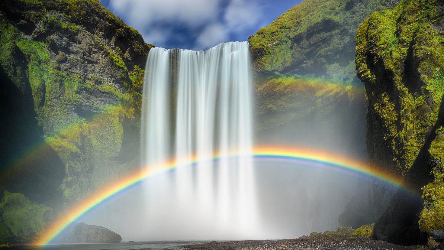 Исландия водопад Радужный