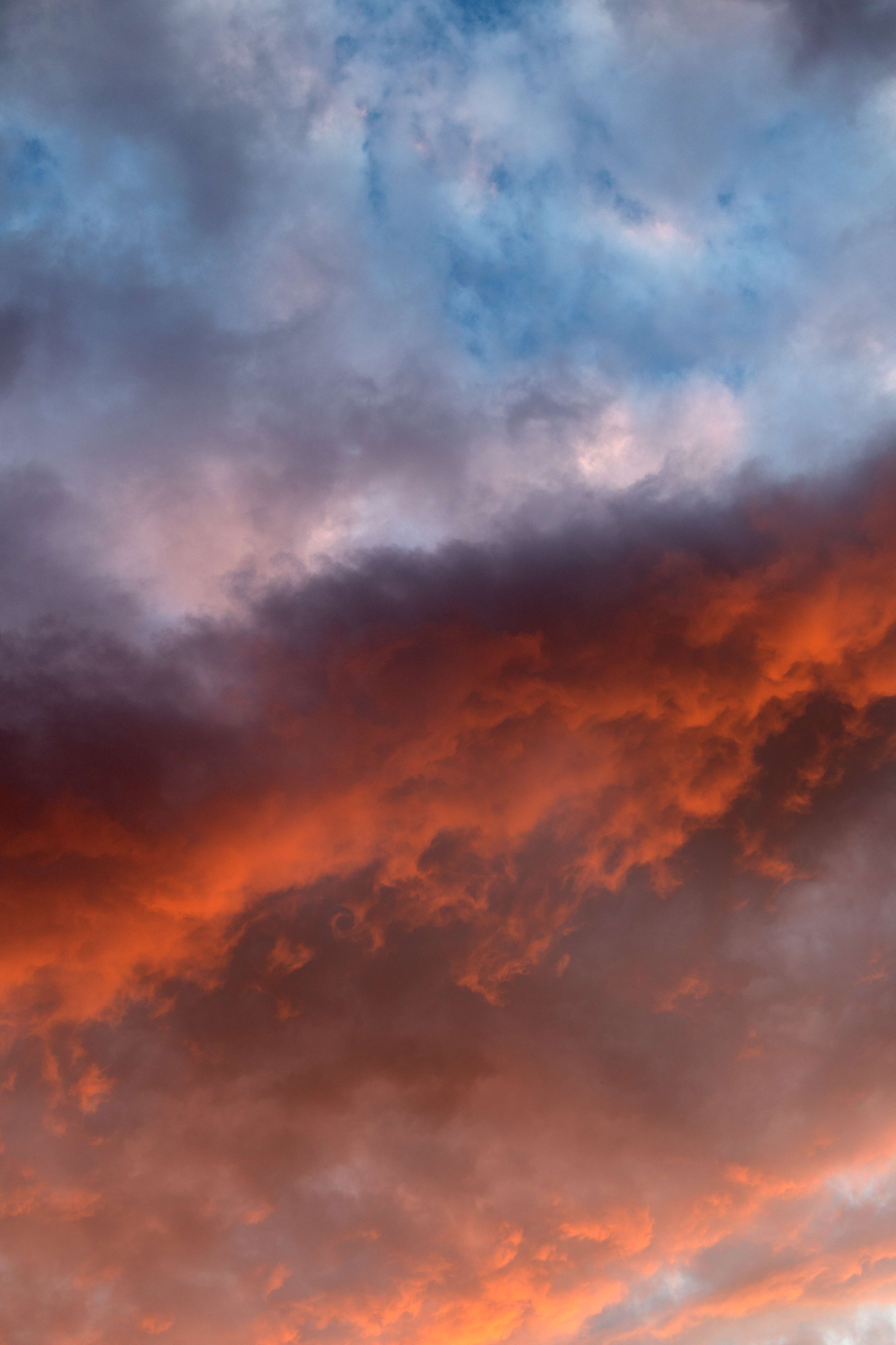 sky, clouds, nature, sunset HD Phone wallpaper