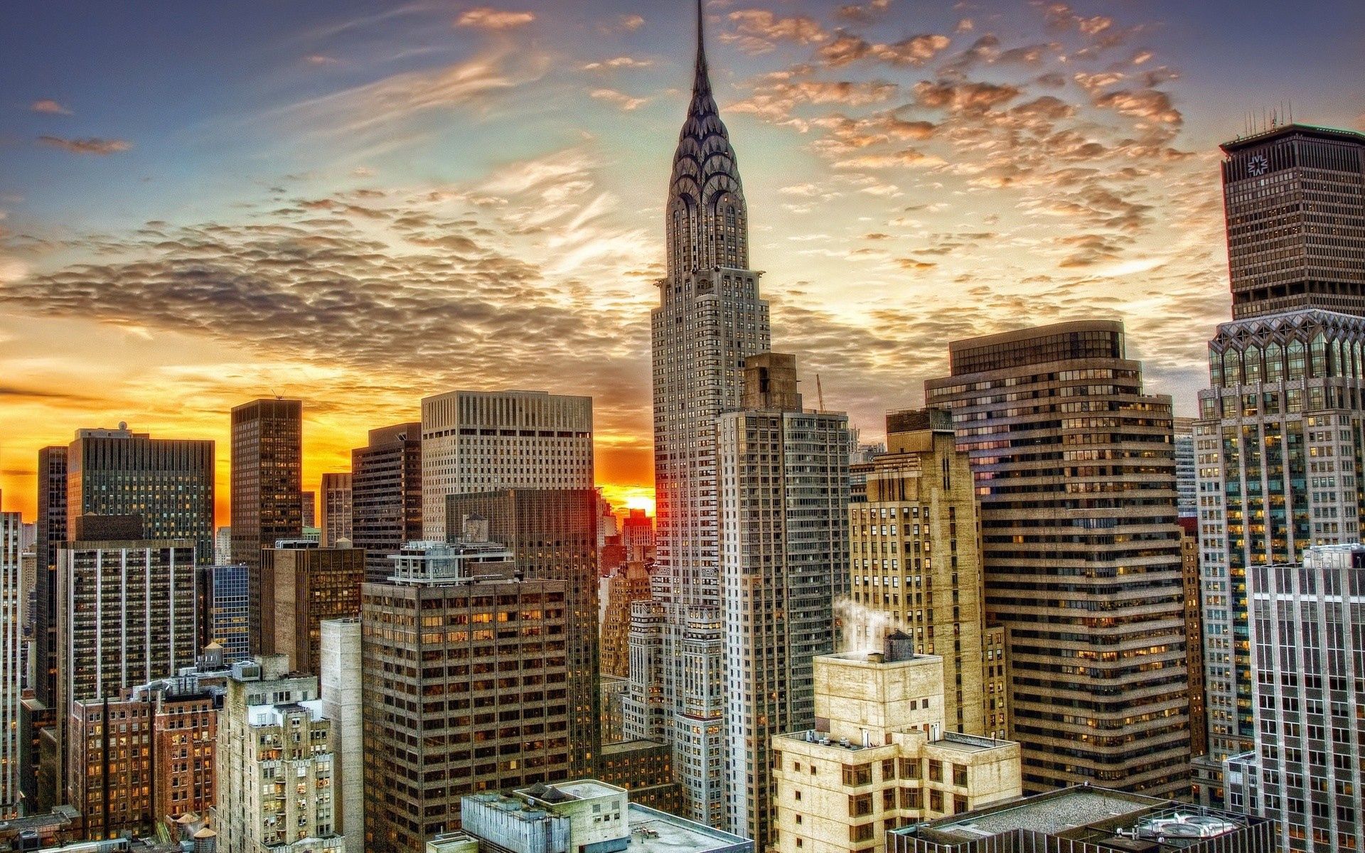 cities, skyscrapers, hdr, view from above, new york