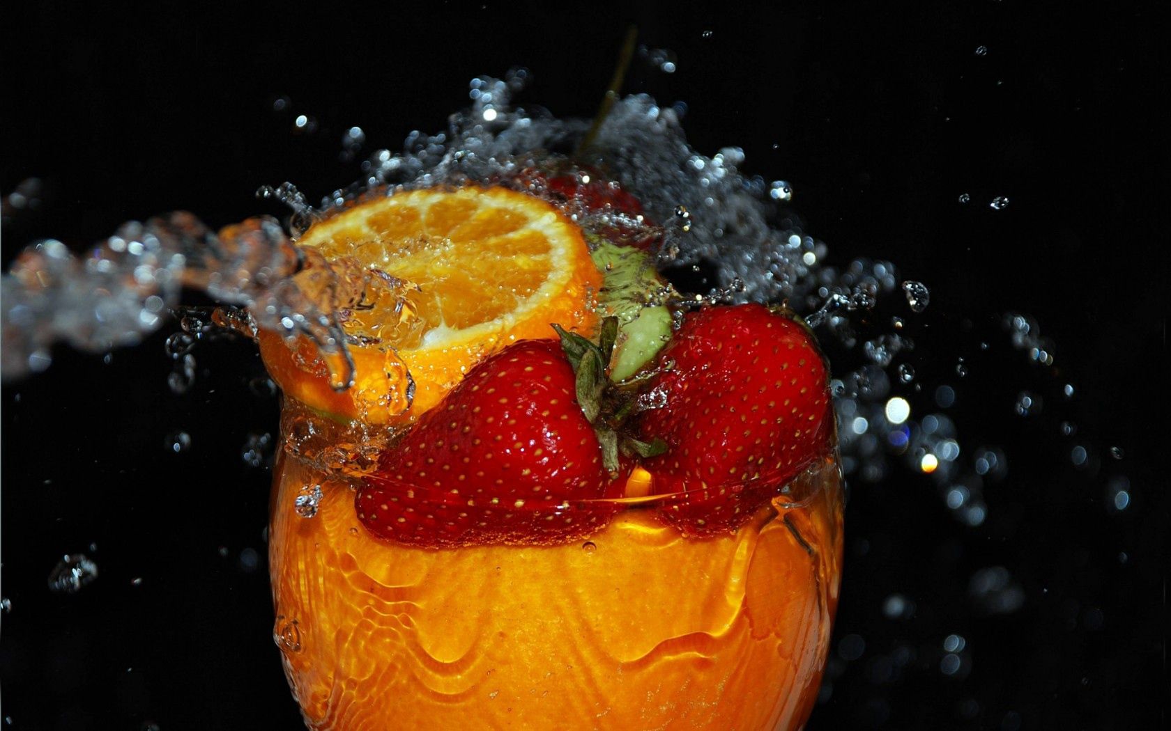Images & Pictures orange, wineglass, glass, macro Liquid
