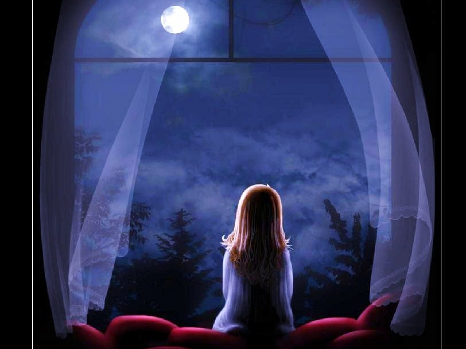 Одиноким будет вечер. Одиночество в ночи. Лунный свет в окне. Одиночество девушка. Луна одиночество.