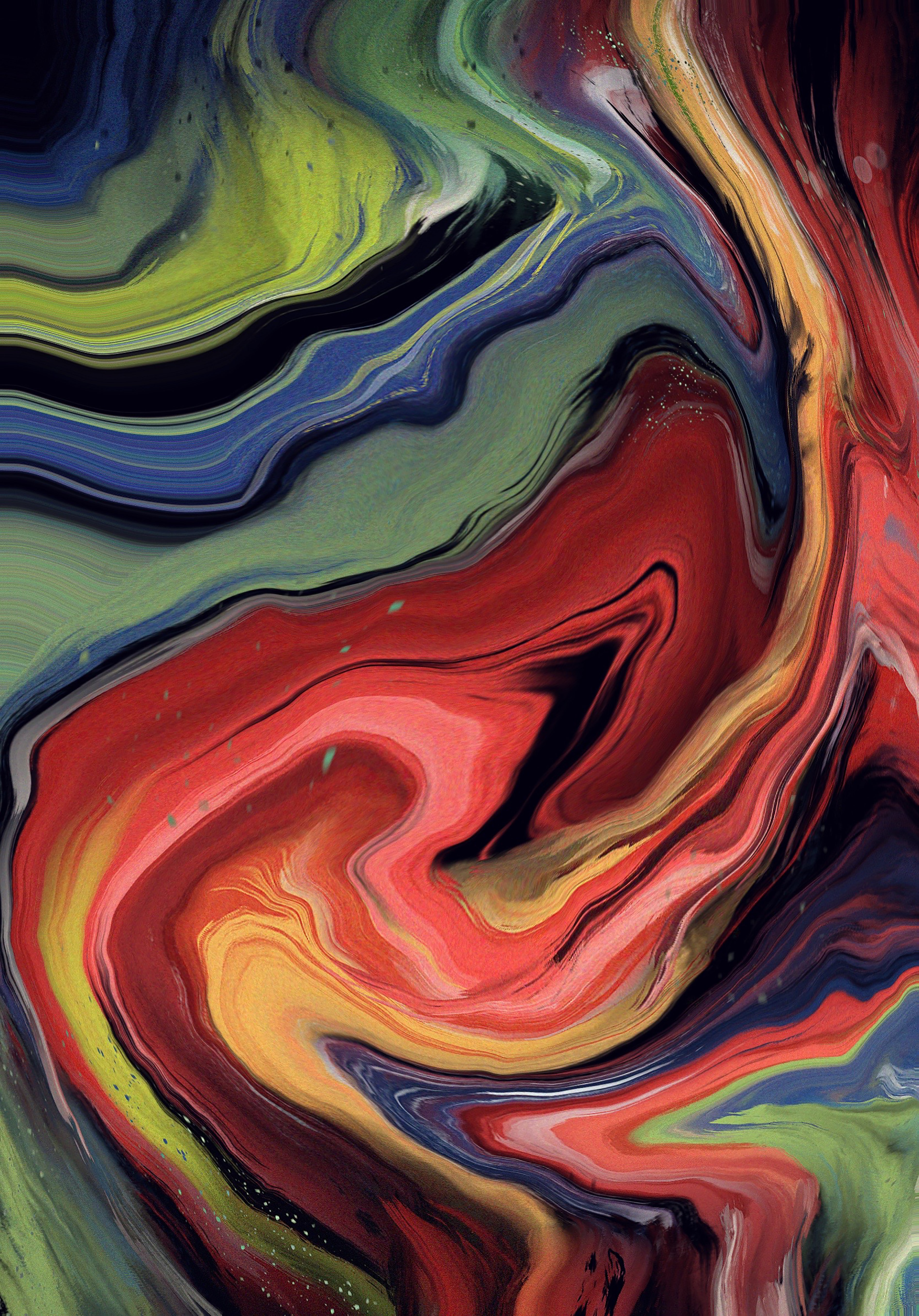 distortion, divorces, paint, abstract Fluid Art HD Android Wallpapers