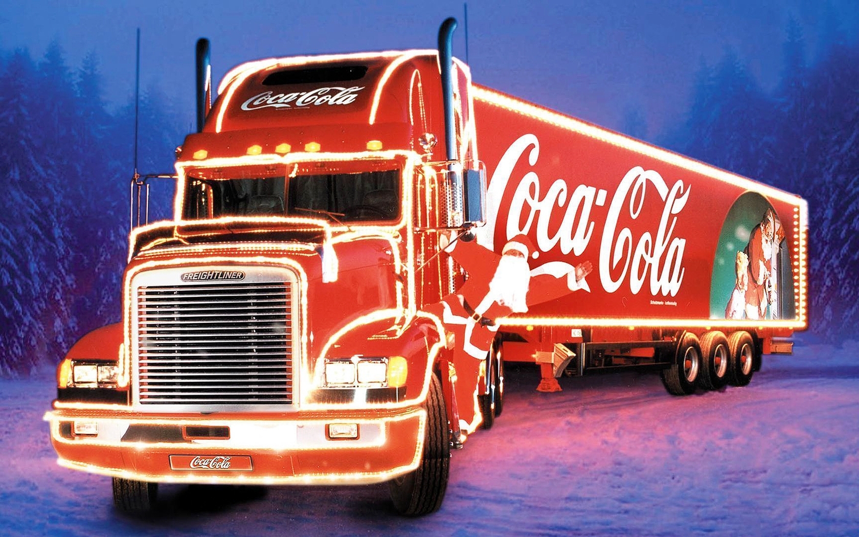 27796 Заставки и Обои Рождество (Christmas Xmas) на телефон. Скачать грузовики, кока кола (coca cola), машины, праздники картинки бесплатно