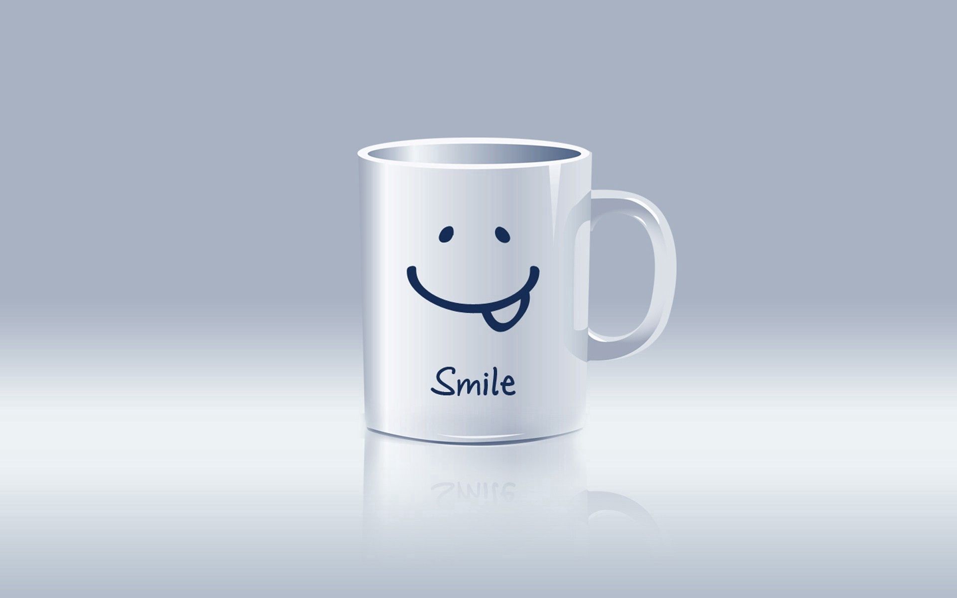smile, white, miscellanea, miscellaneous, cup, design, mug