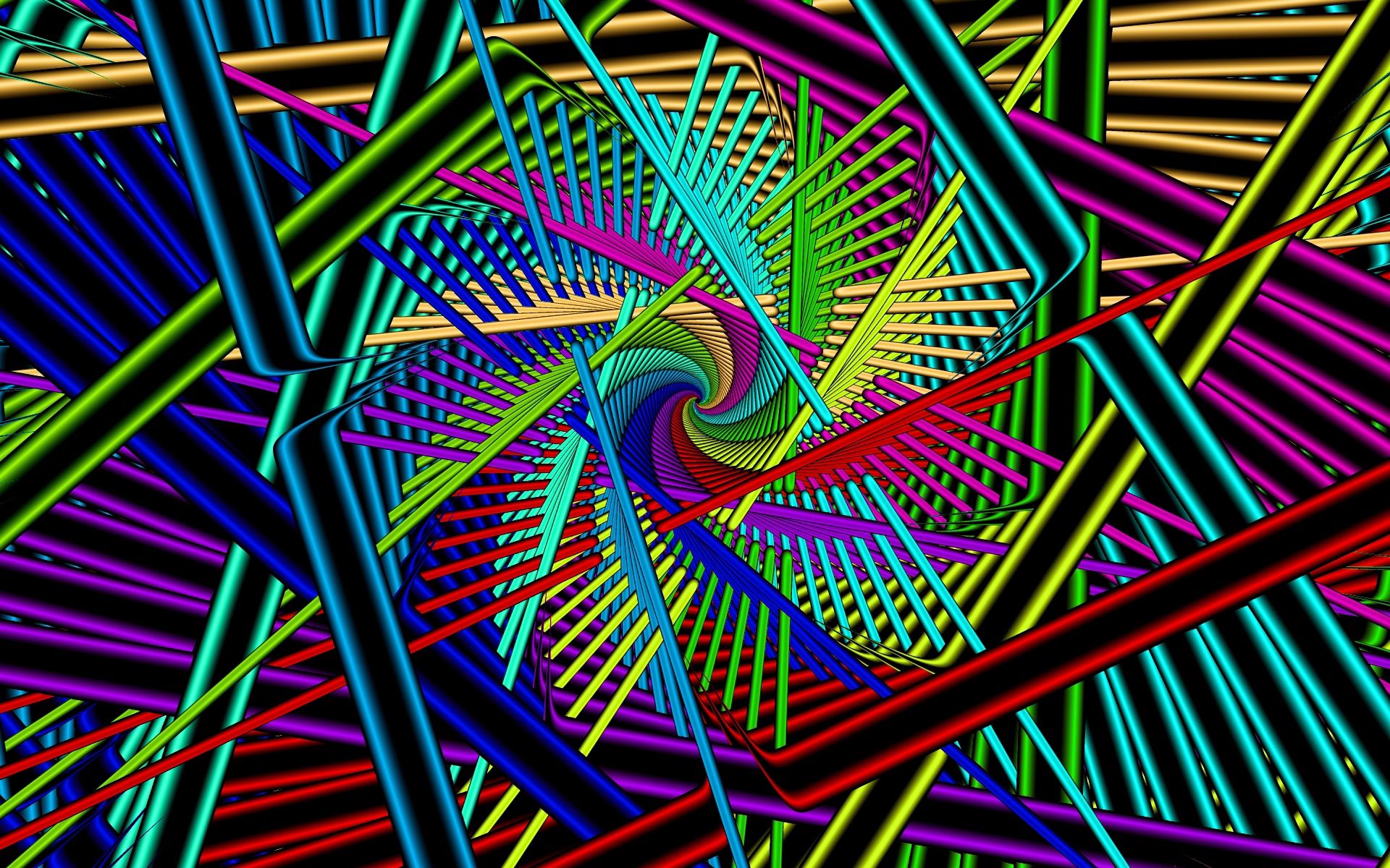 rotation, bright, abstract, multicolored 3d Wallpaper