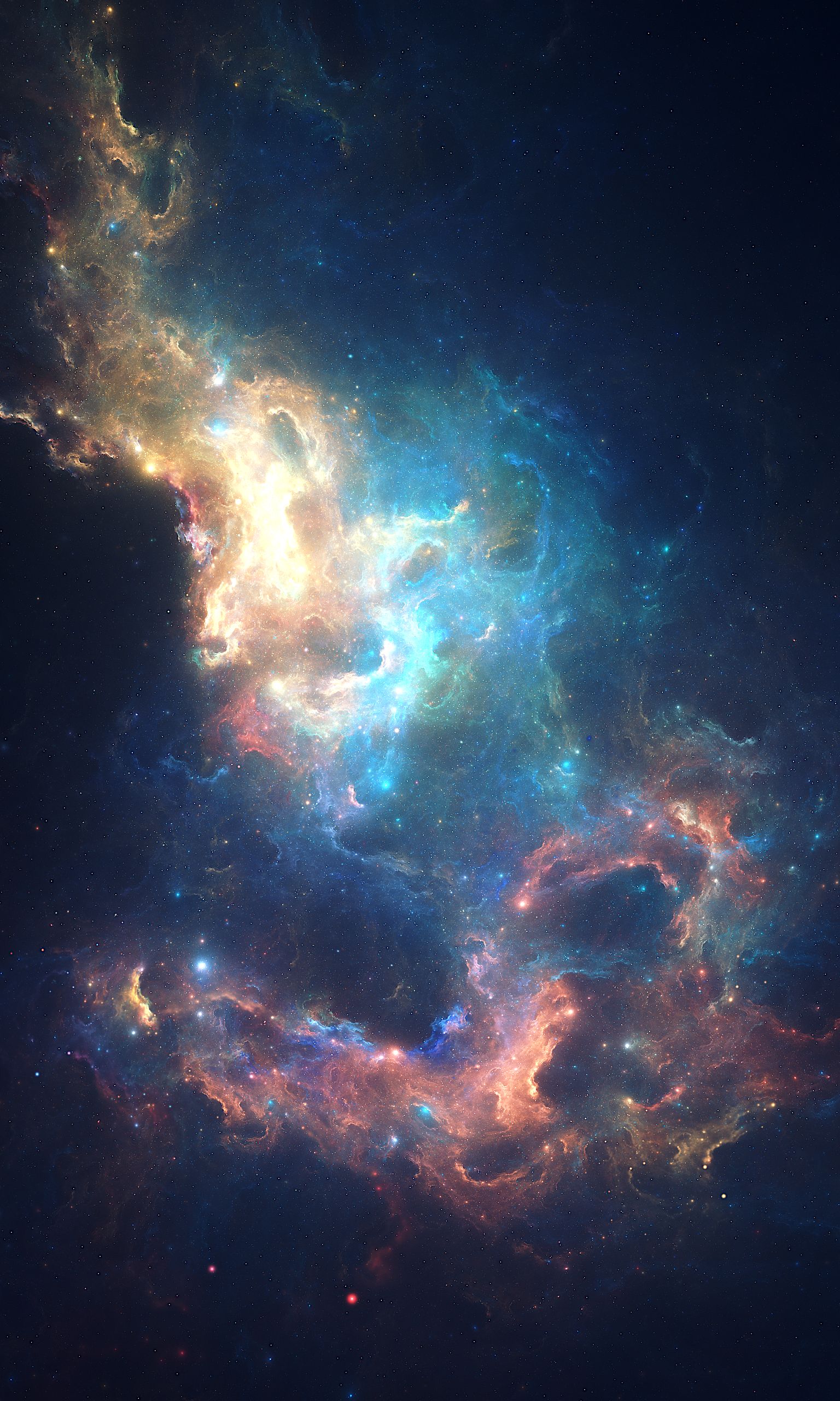 116143 скачать обои галактика, яркий, туманность, космос, звезды, цветной, светящийся - заставки и картинки бесплатно