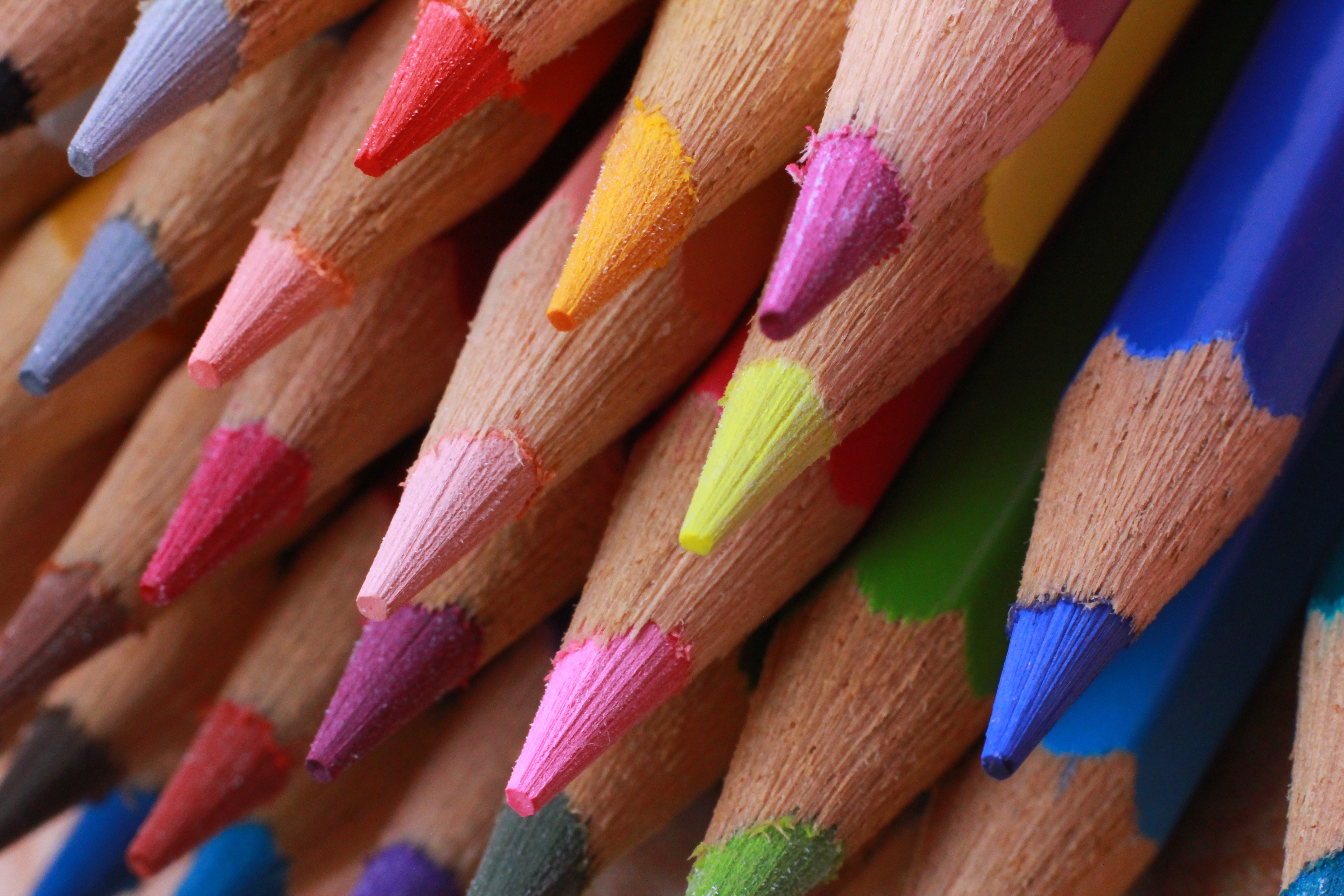 miscellanea, miscellaneous, multicolored, motley, colored pencils, spearhead, prick, imprisoned, colour pencils, sharpened