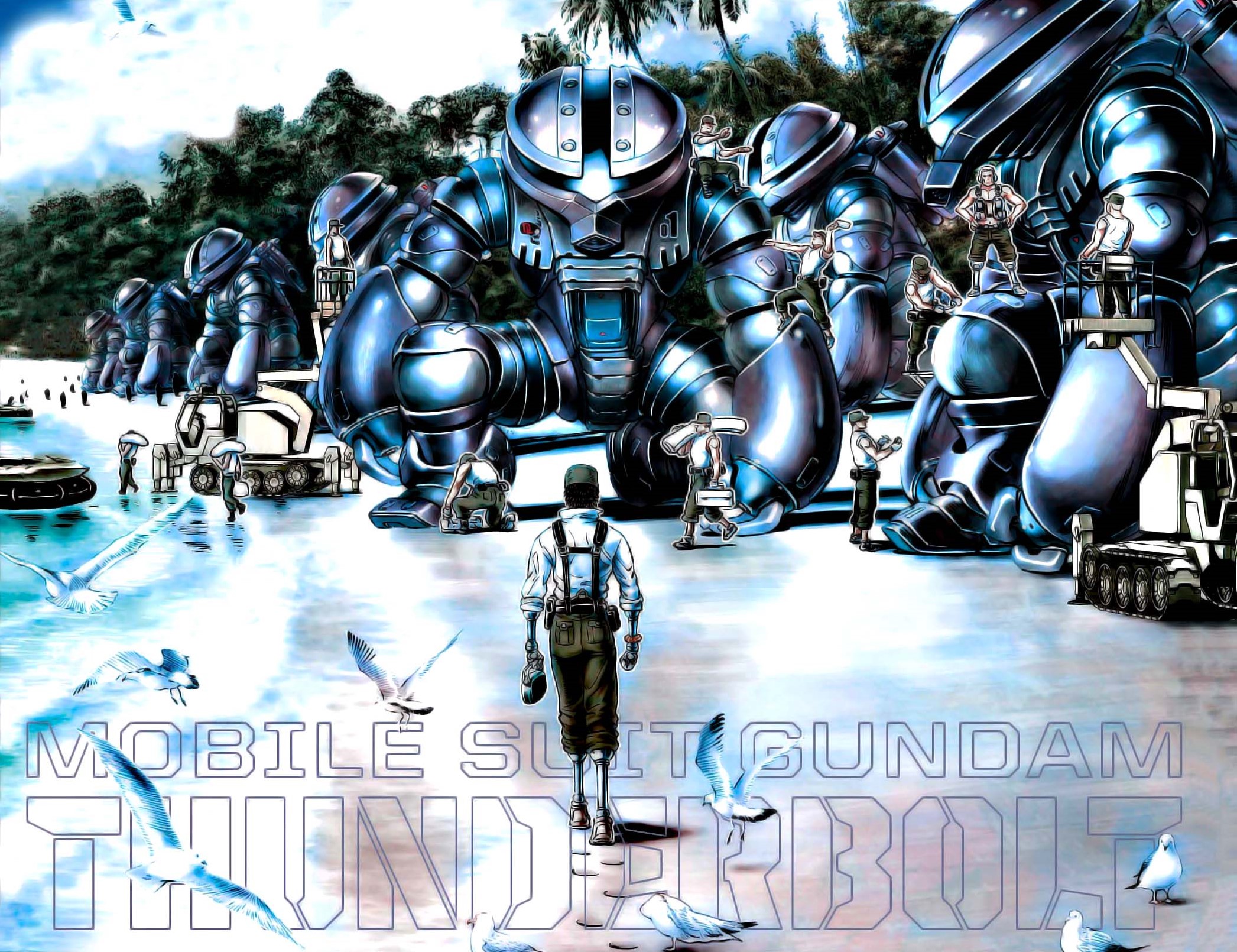 HD desktop wallpaper: Anime, Gundam, Mobile Suit Gundam Thunderbolt  download free picture #447989