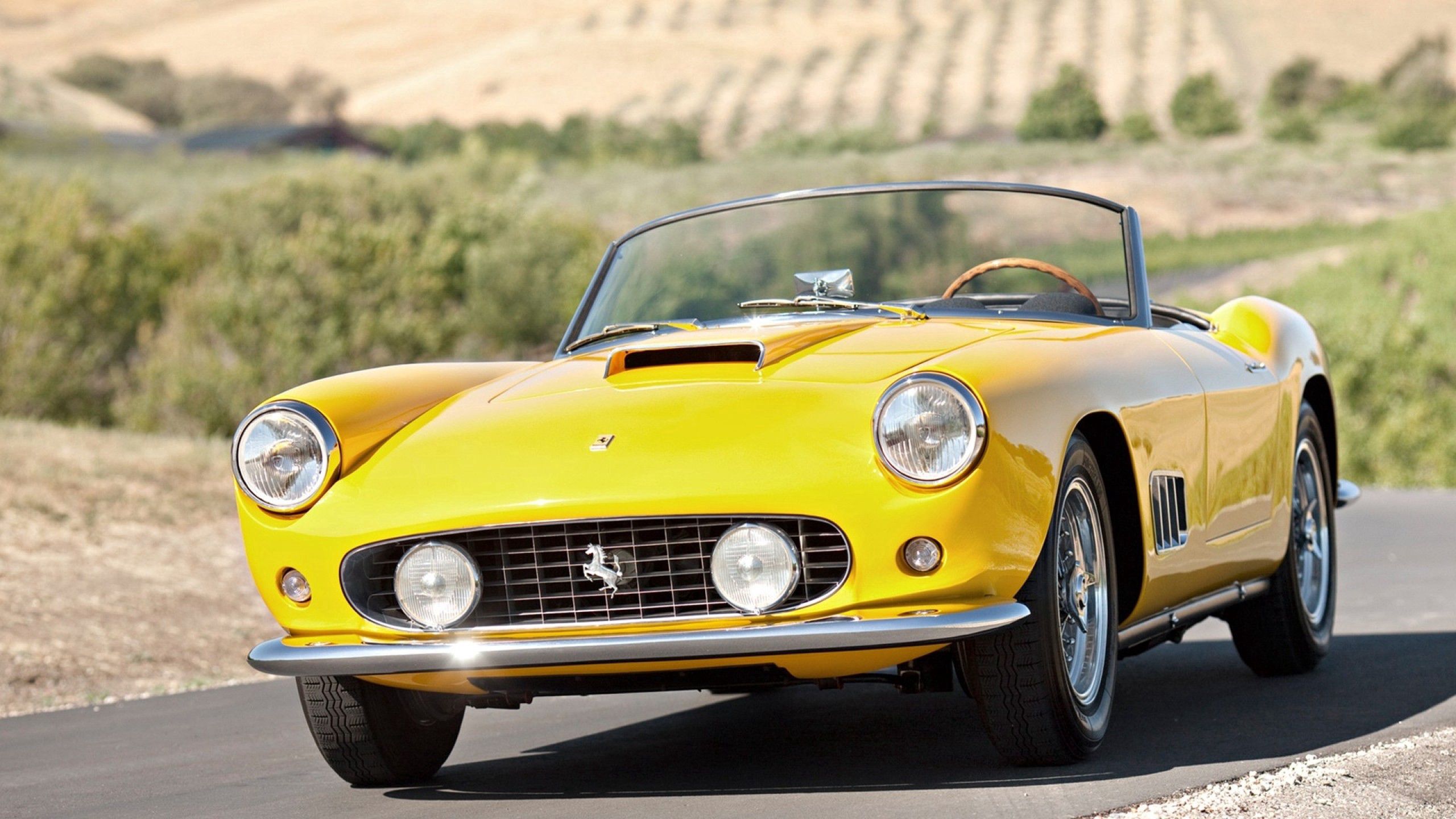 98366 Screensavers and Wallpapers Cabriolet for phone. Download ferrari, cars, yellow, vintage, cabriolet pictures for free