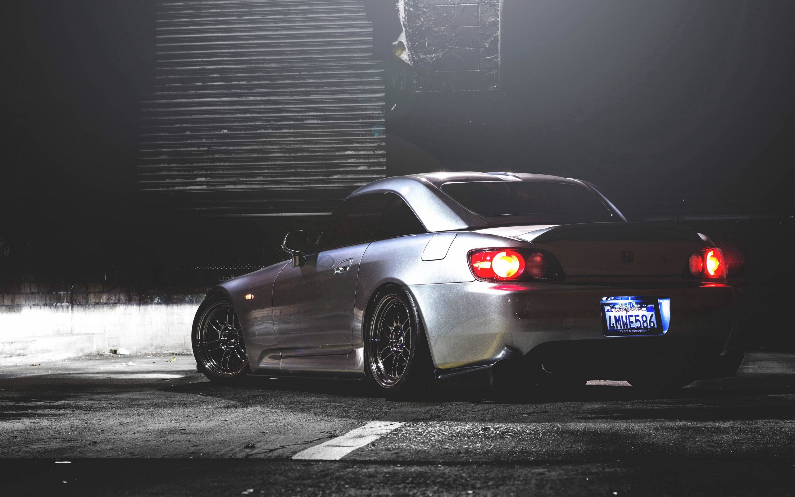 109928 download wallpaper honda, night, cars, back view, rear view, honda s2000 screensavers and pictures for free