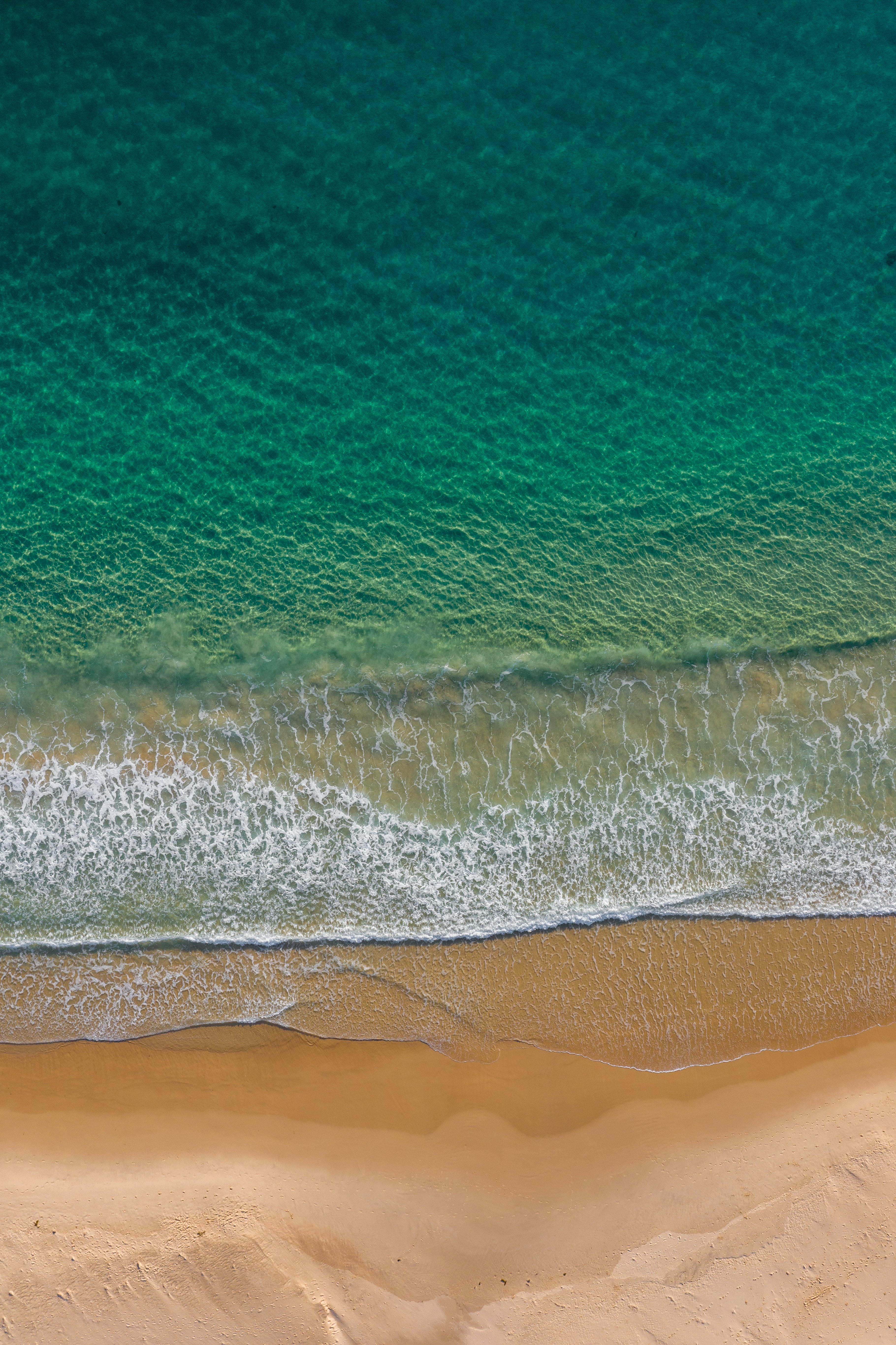 sea, nature, water, beach, view from above, surf, wave Aesthetic wallpaper