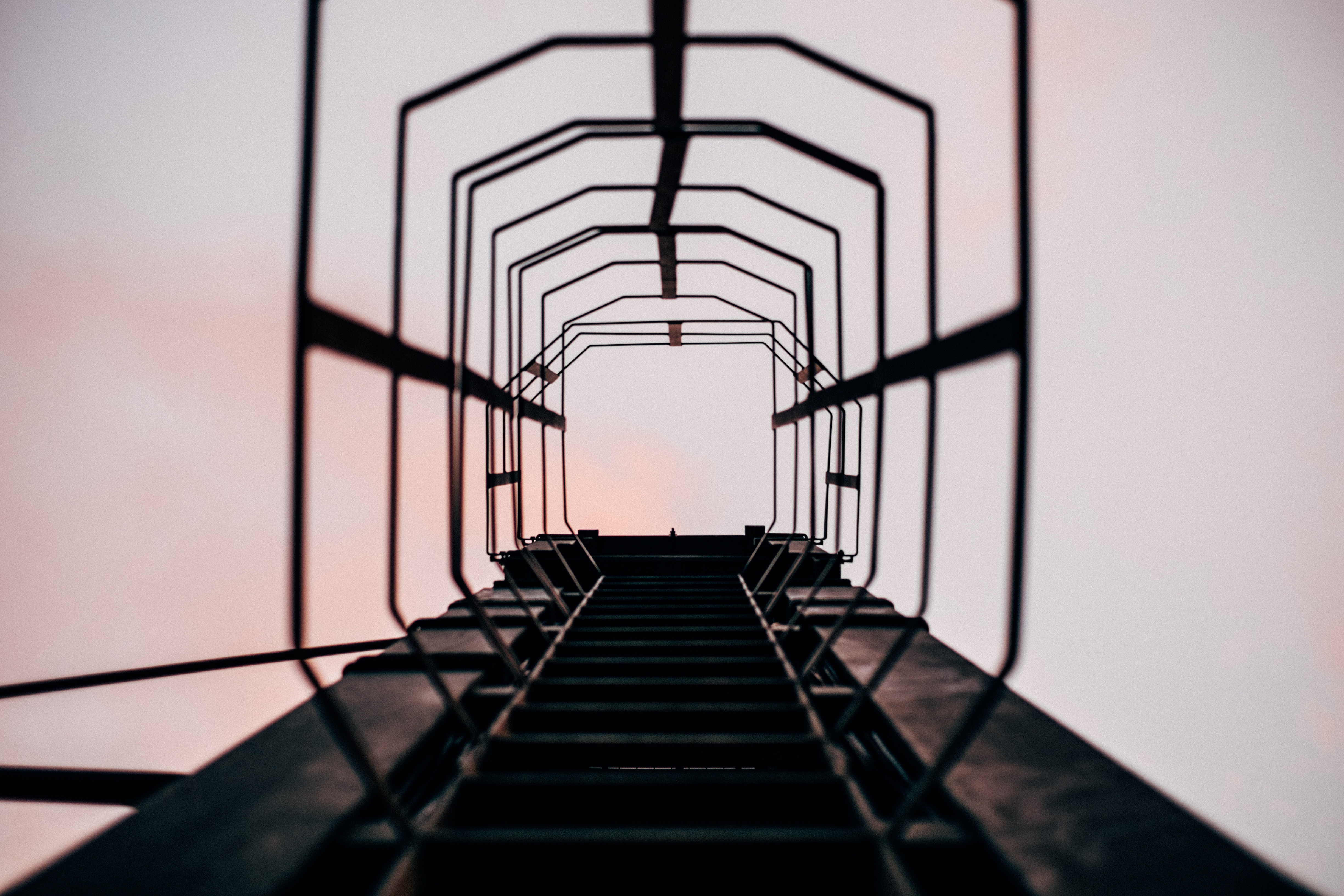 sky, miscellanea, miscellaneous, ladder, stairs, climb, lift wallpaper for mobile