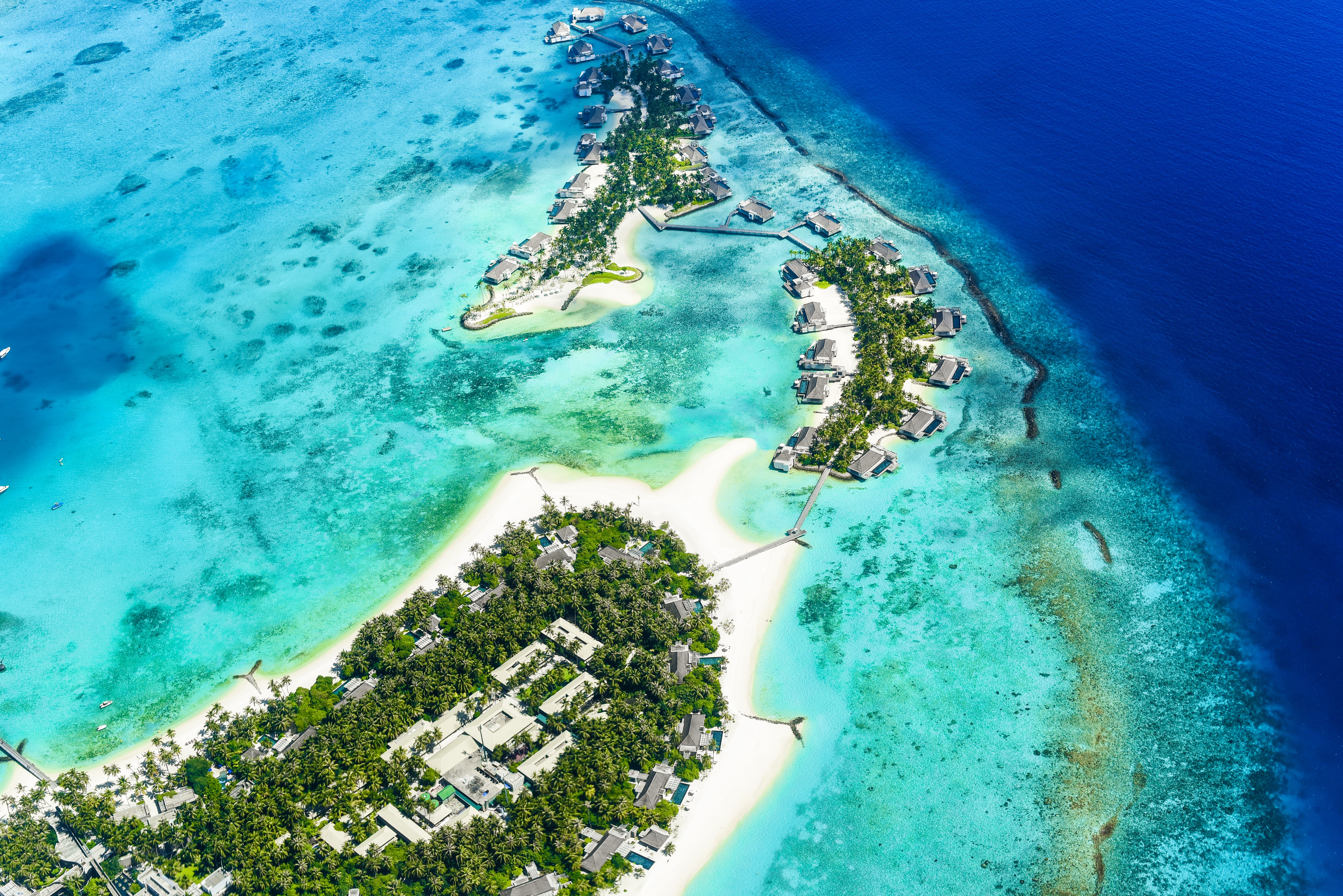 nature, view from above, coast, ocean, tropics, island, paradise 32K