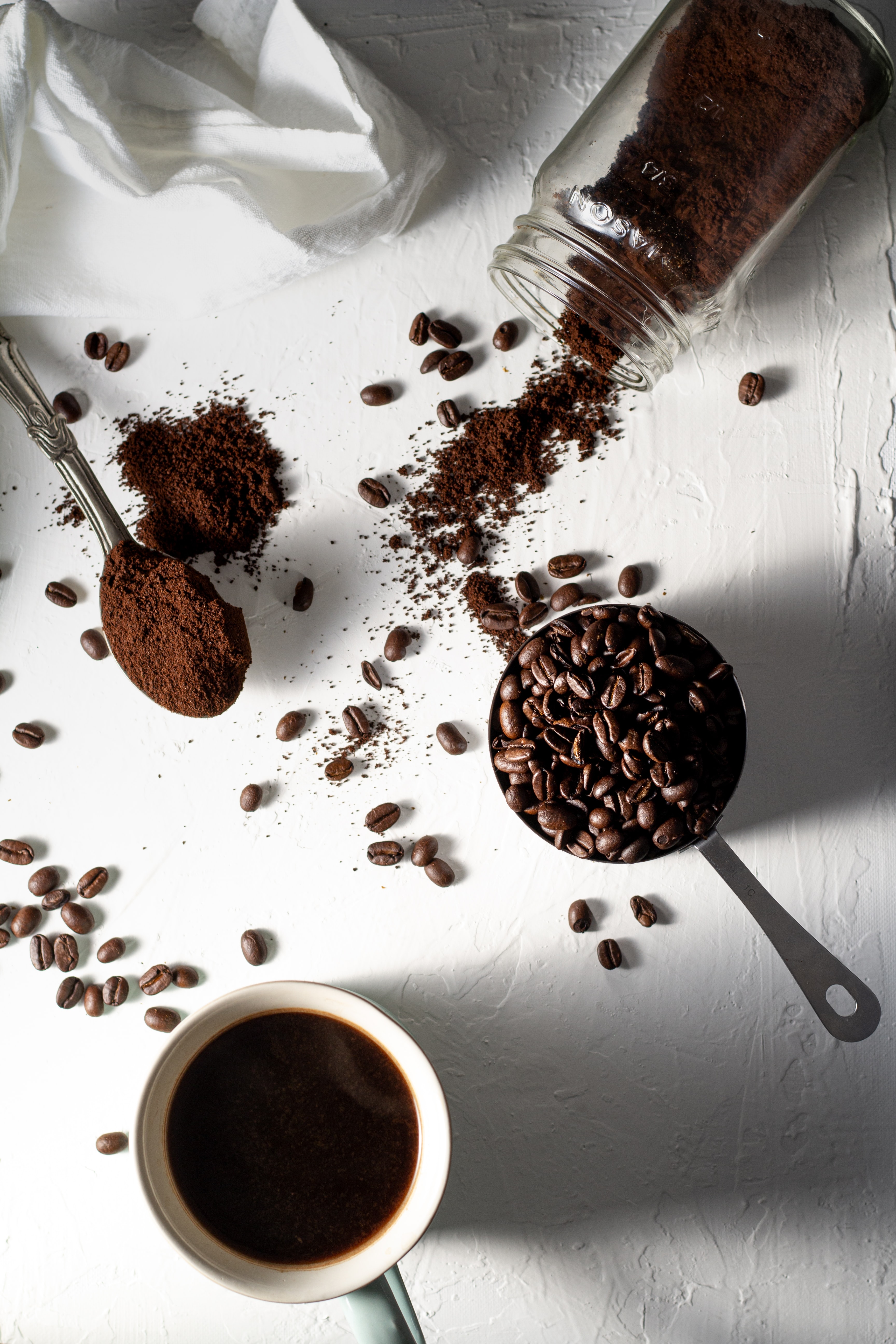 coffee, food, cup, drink, beverage, coffee beans High Definition image