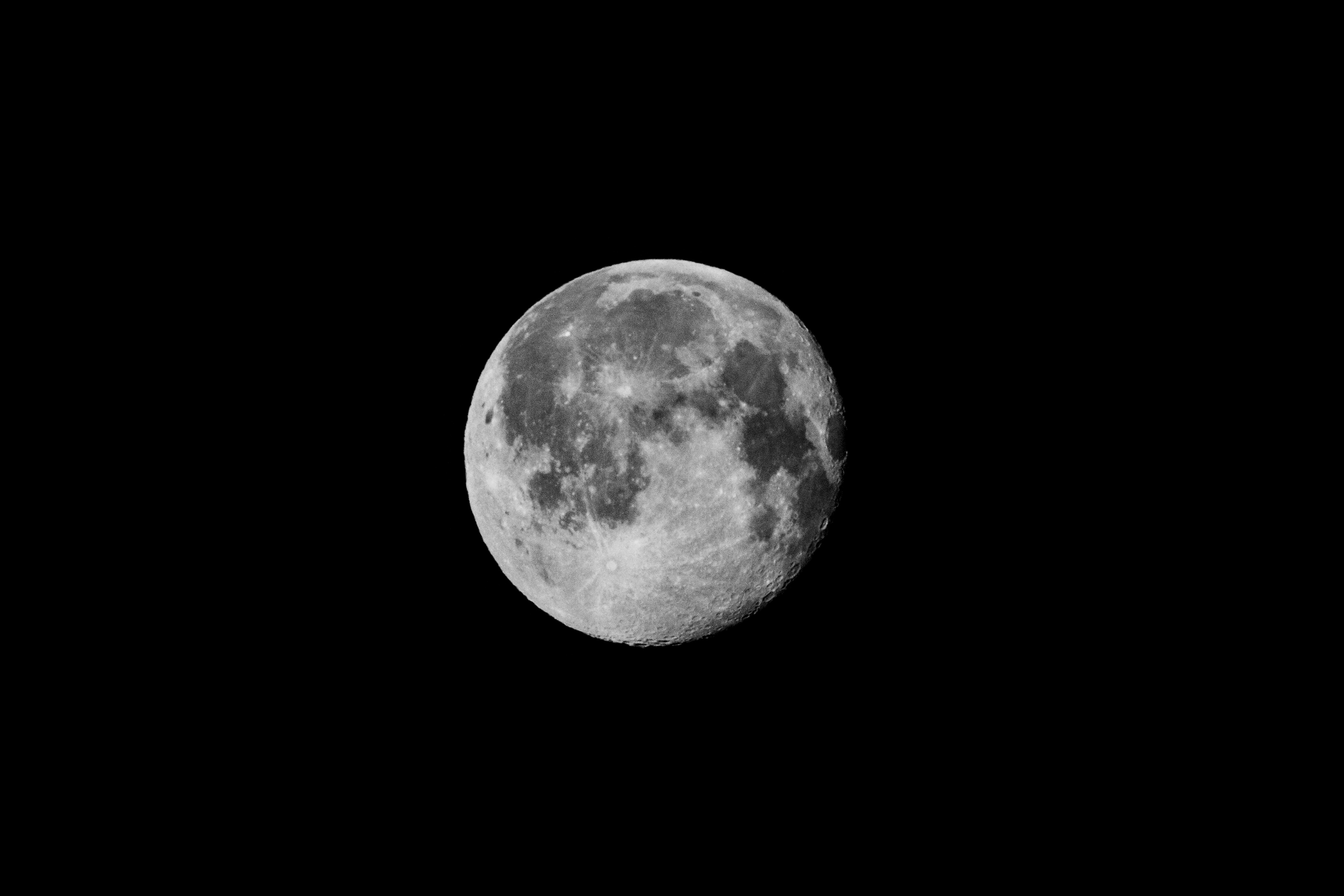 HD for desktop 1080p Moon full moon, dark, night, universe