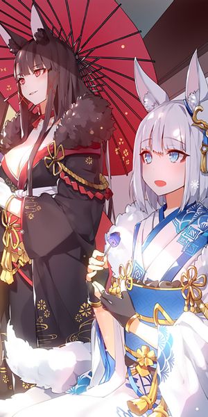 Papel De Parede Para Celular Anime Azur Lane Kaga Pista Azul