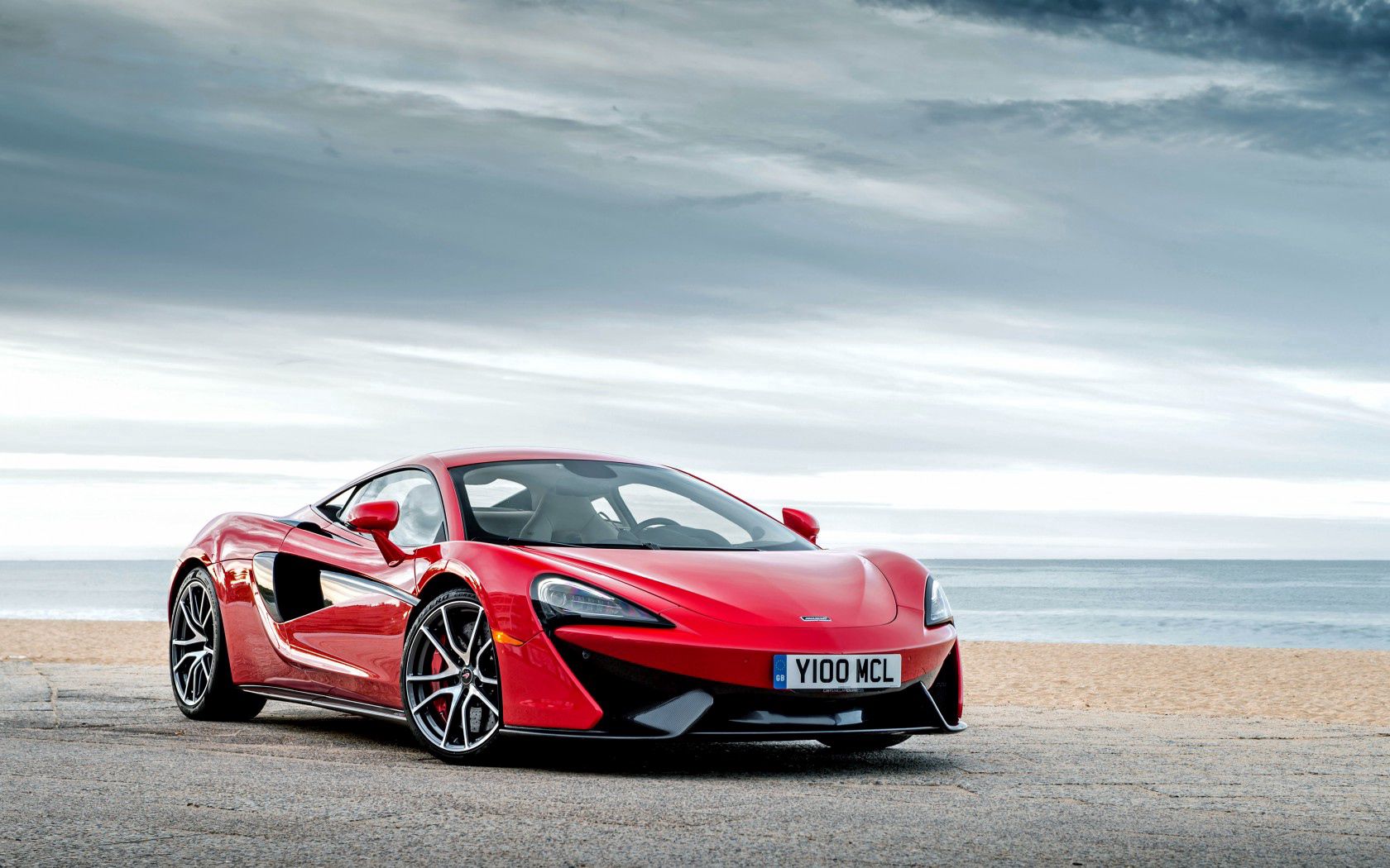 UHD wallpaper side view, cars, 570s, red