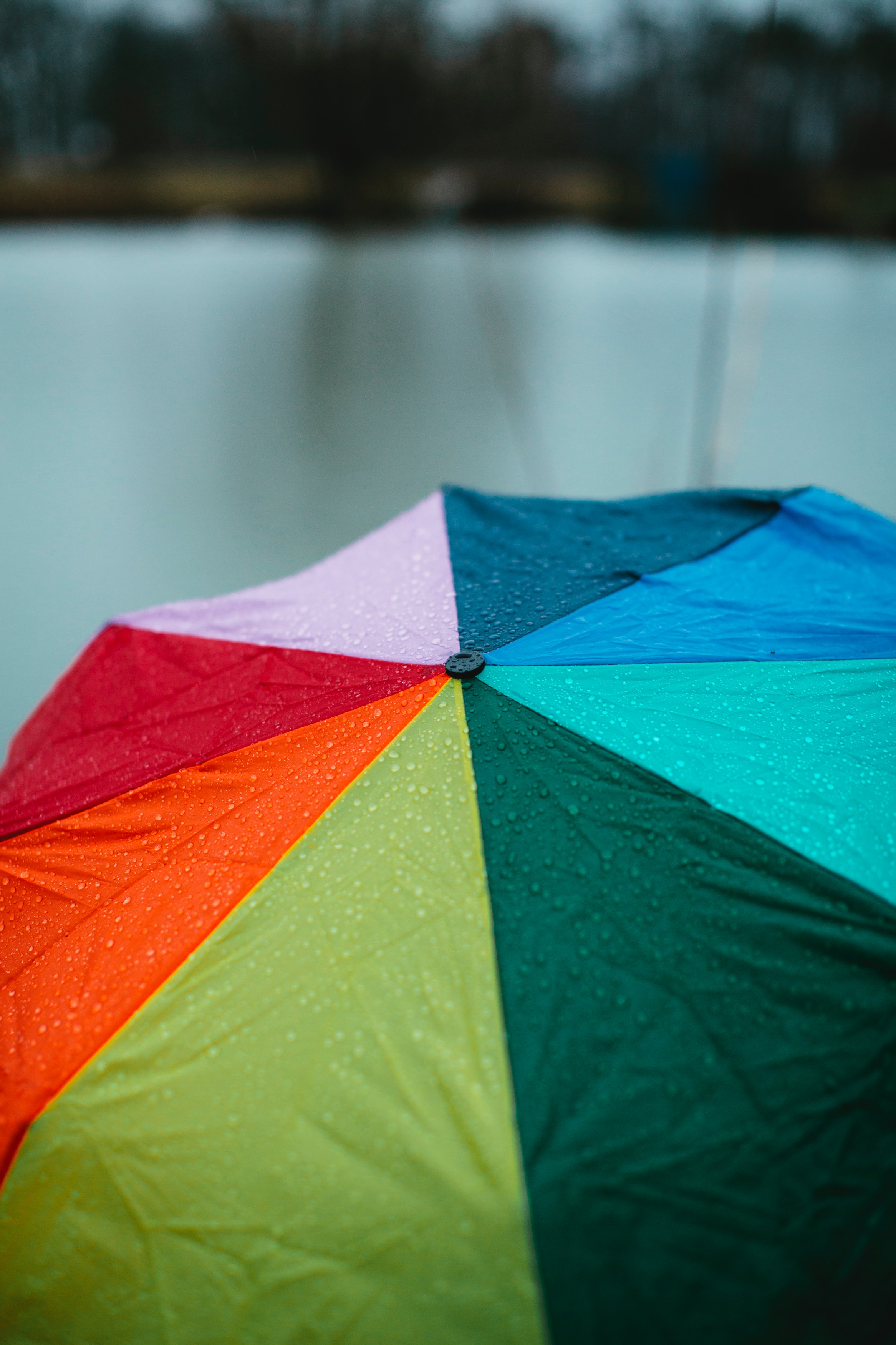 umbrella, miscellaneous, rain, drops, miscellanea, multicolored, motley