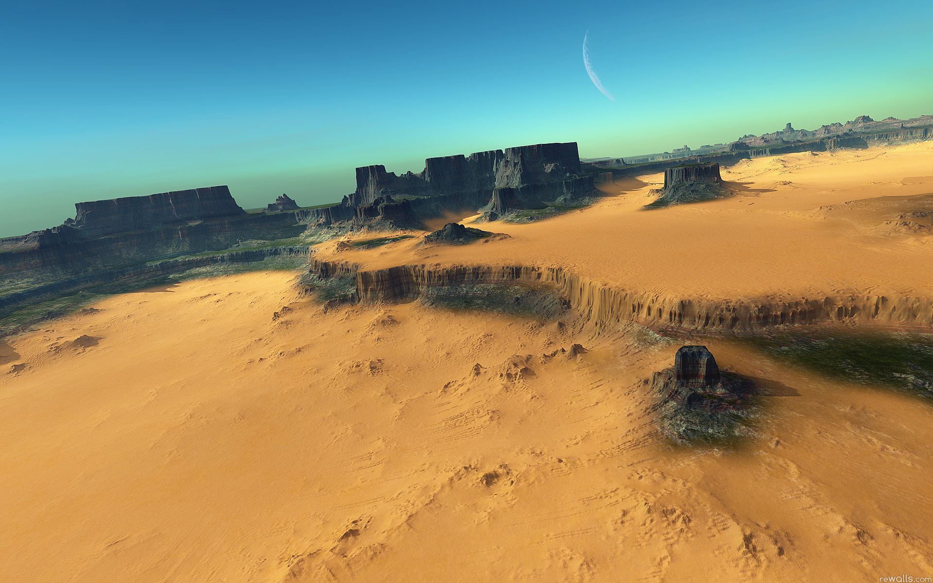 Laden Sie das Landschaft, Mountains, Sand, Wüste-Bild kostenlos auf Ihren PC-Desktop herunter