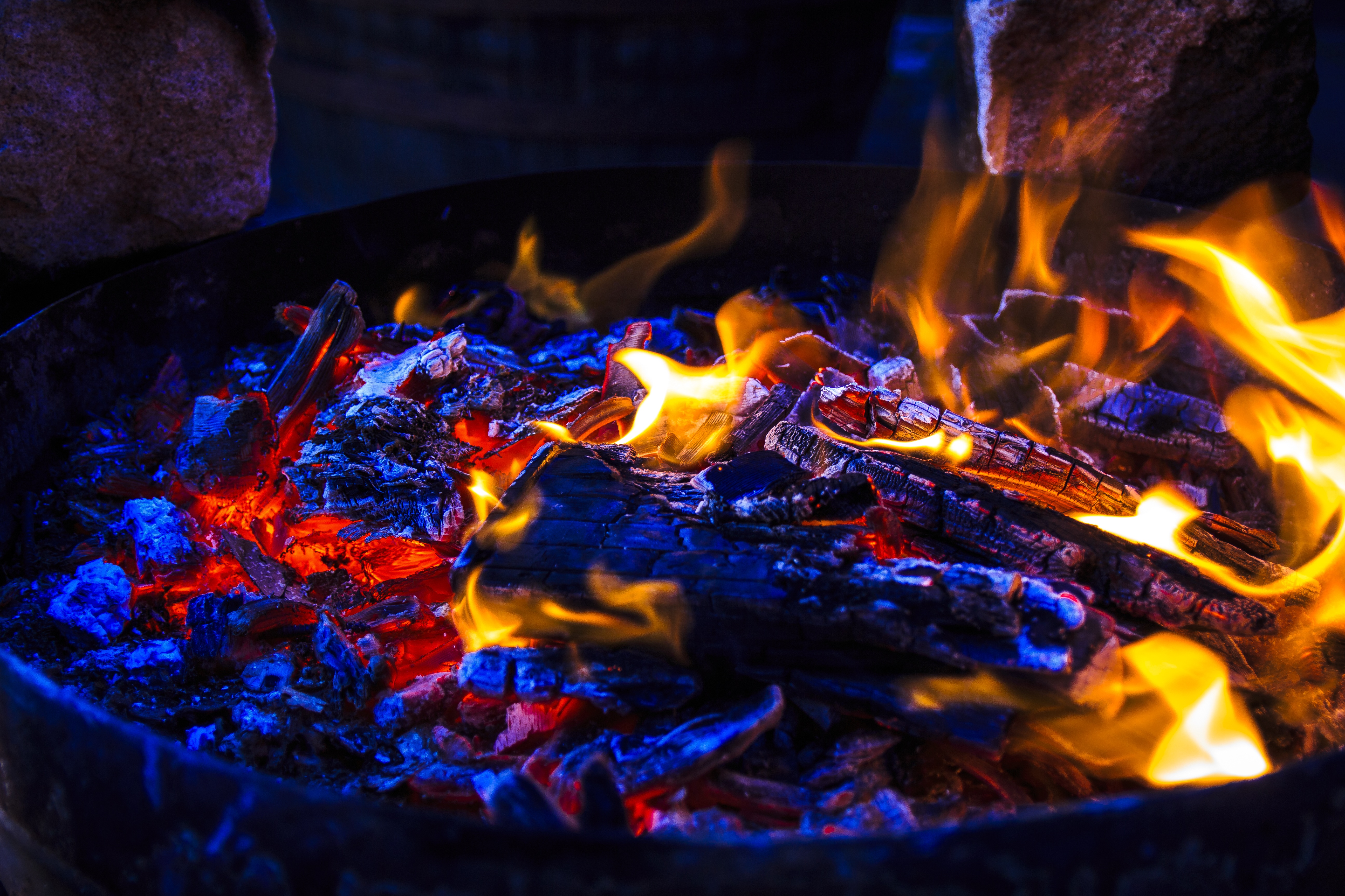 firewood, coals, bonfire, ash, miscellaneous, fire, miscellanea 8K