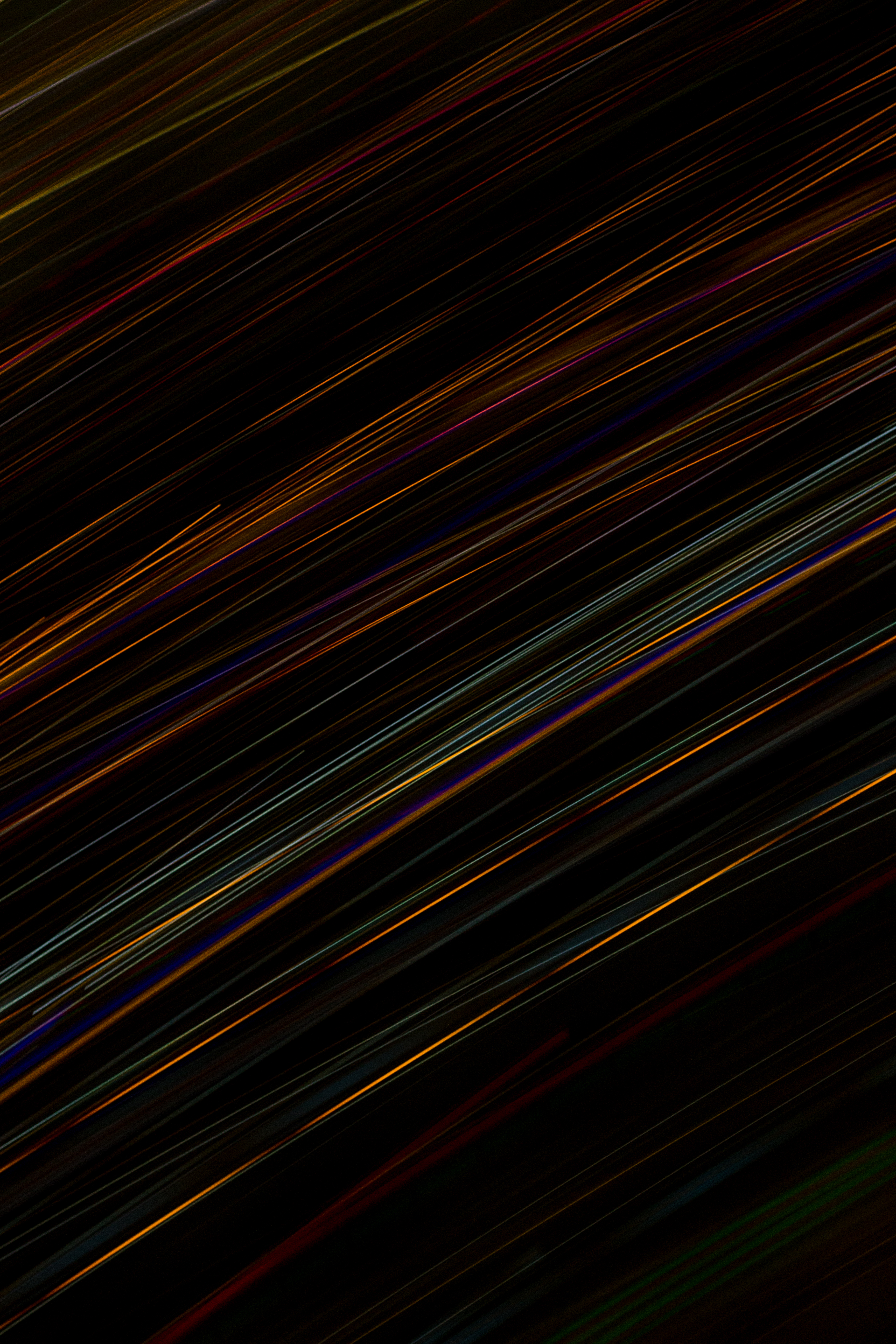 streaks, dark, abstract, multicolored, motley, stripes 4K