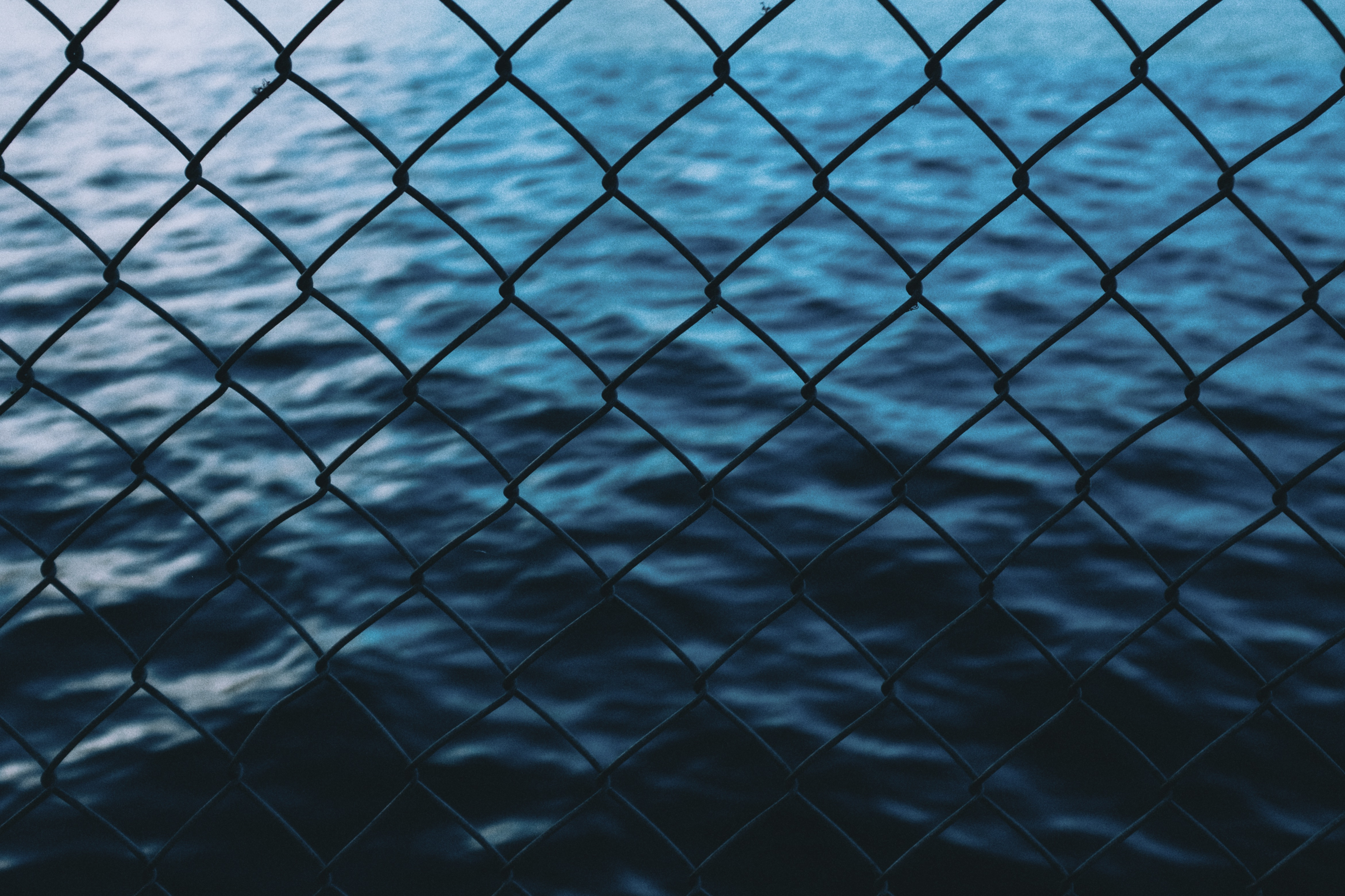 fence, water, nature, sea Free HD pic