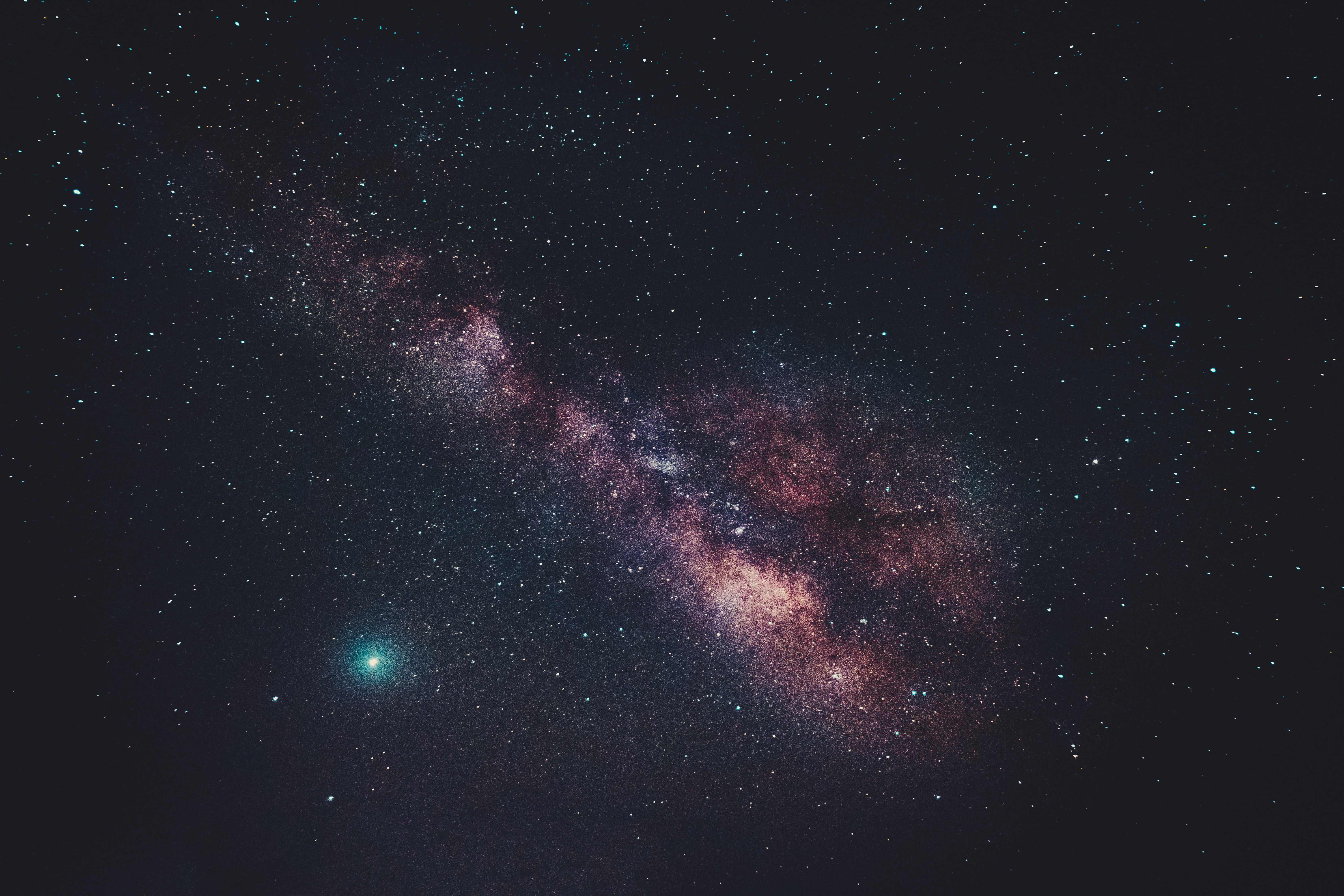 Ultra HD 4K violet, stars, universe, nebula