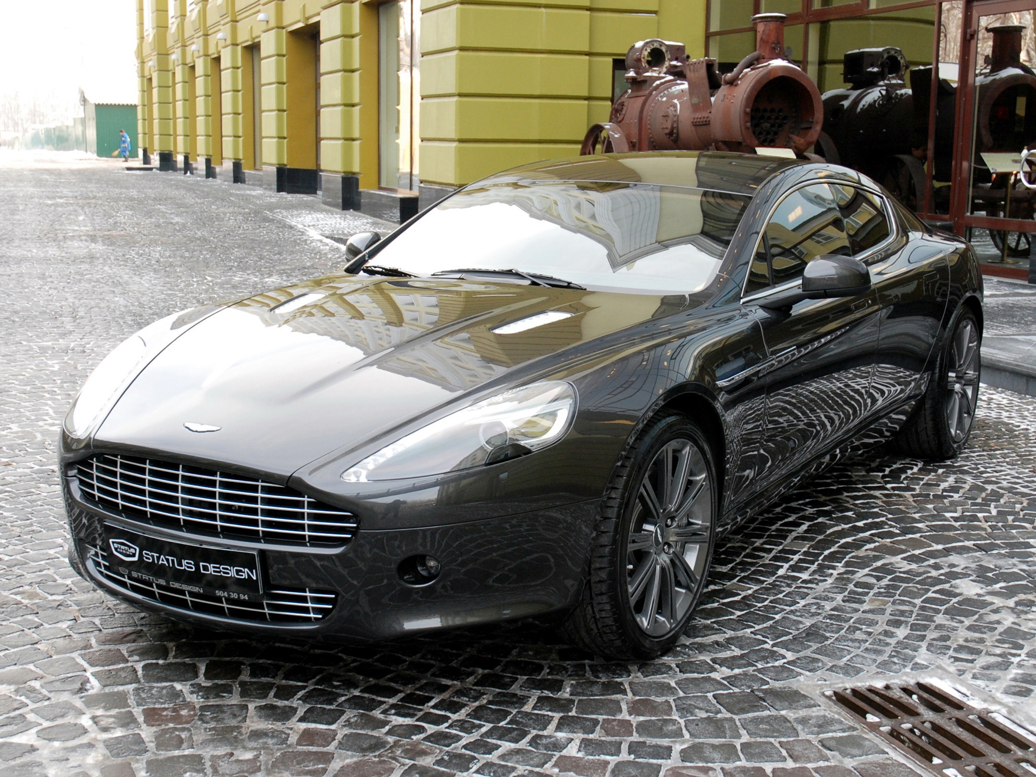 aston martin, cars, black, front view, style, 2011, rapide wallpaper for mobile