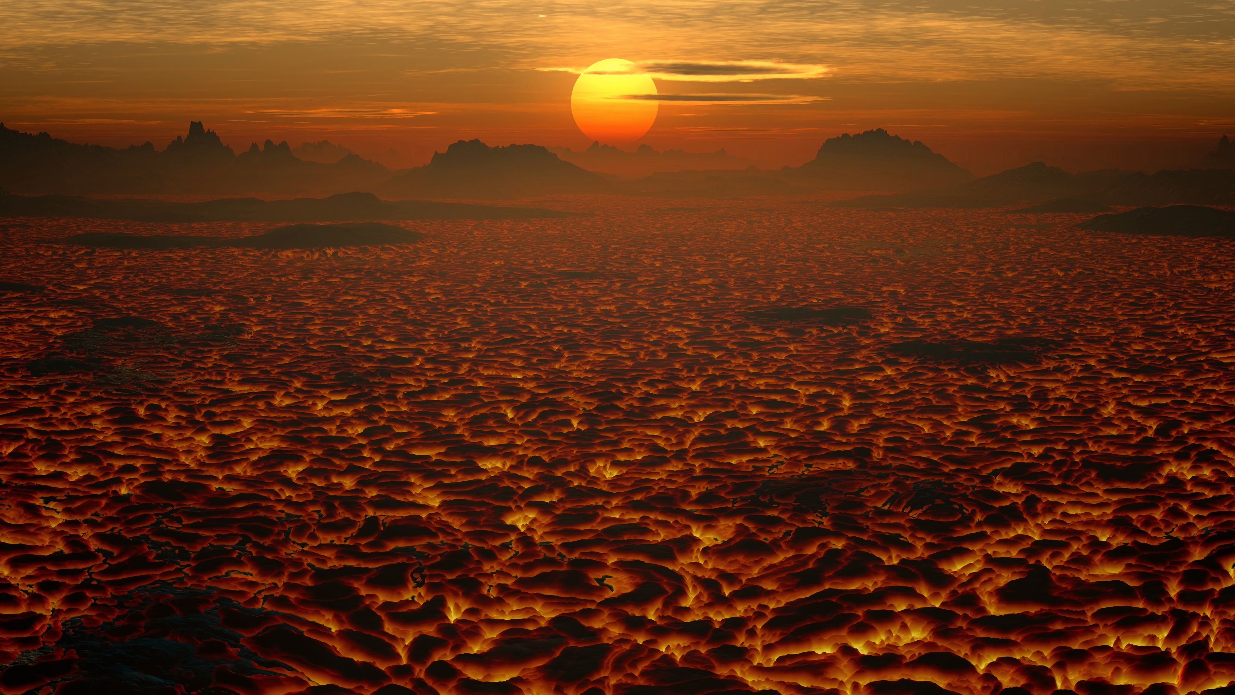 Laden Sie das Landschaft, Natur, Sunset, Lava, Vulkanisch, Vulkanischen-Bild kostenlos auf Ihren PC-Desktop herunter