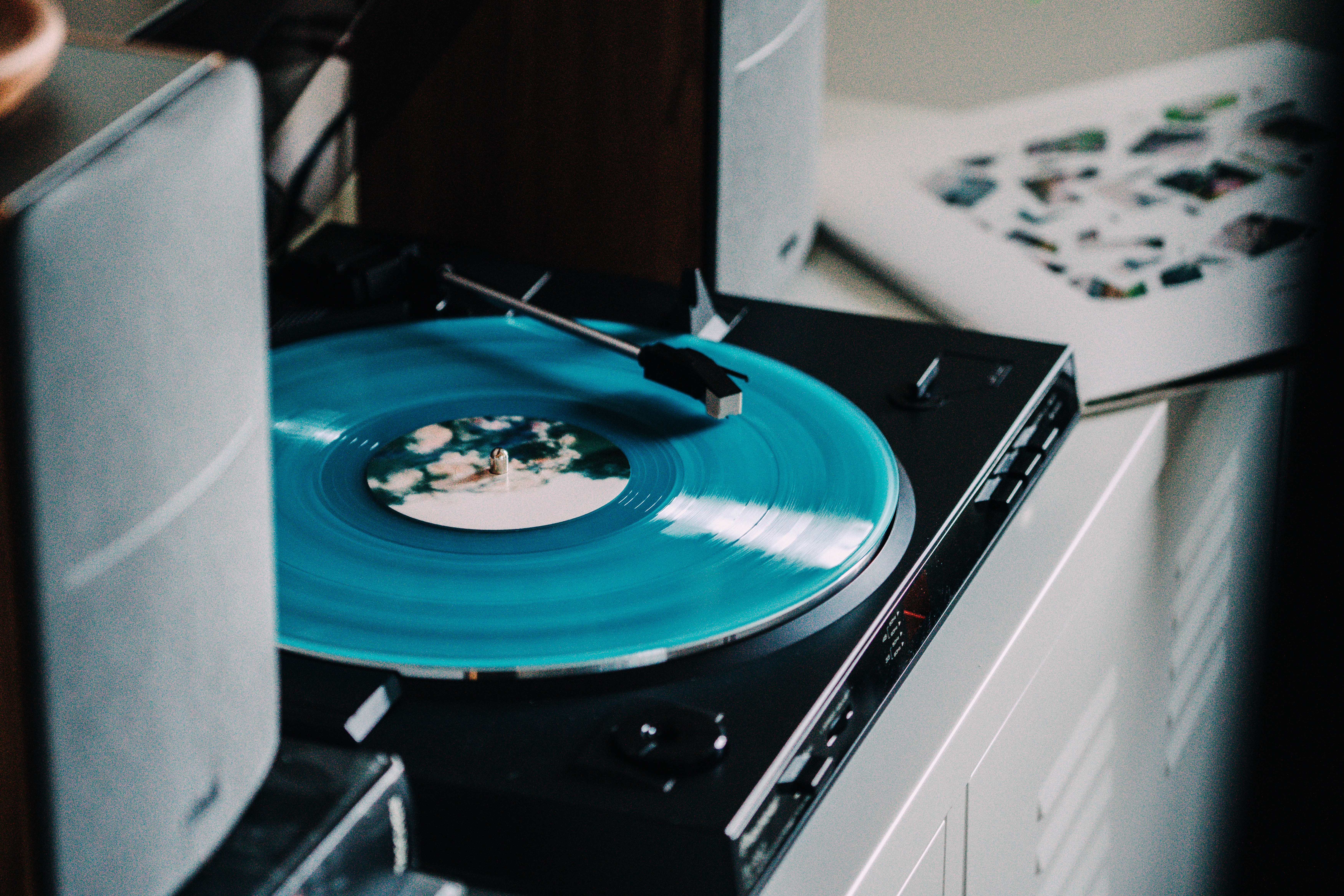 vinyl player, vinyl record, record player, music Phone Wallpaper