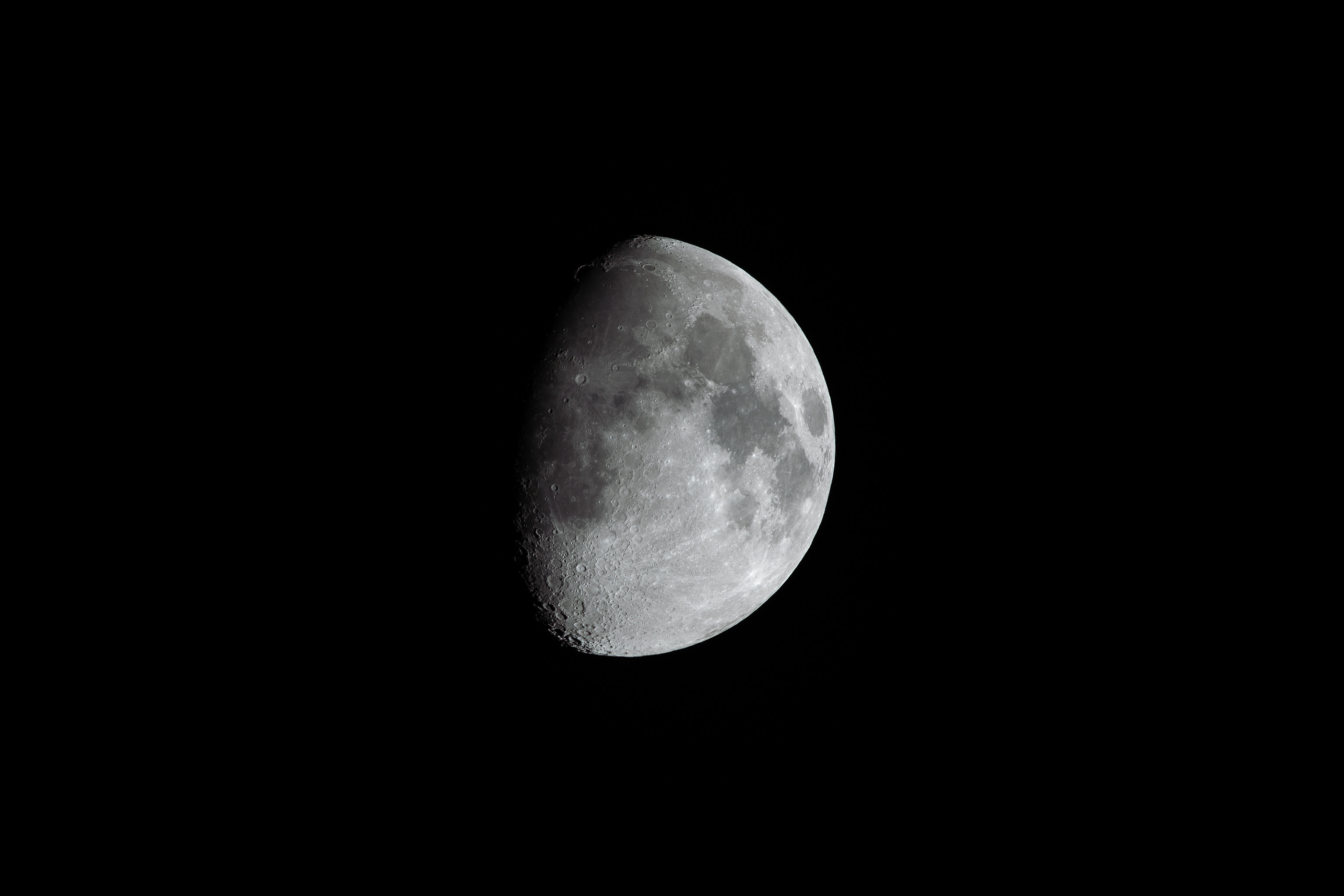 full moon, black, moon, dark, shadow, craters 4K Ultra