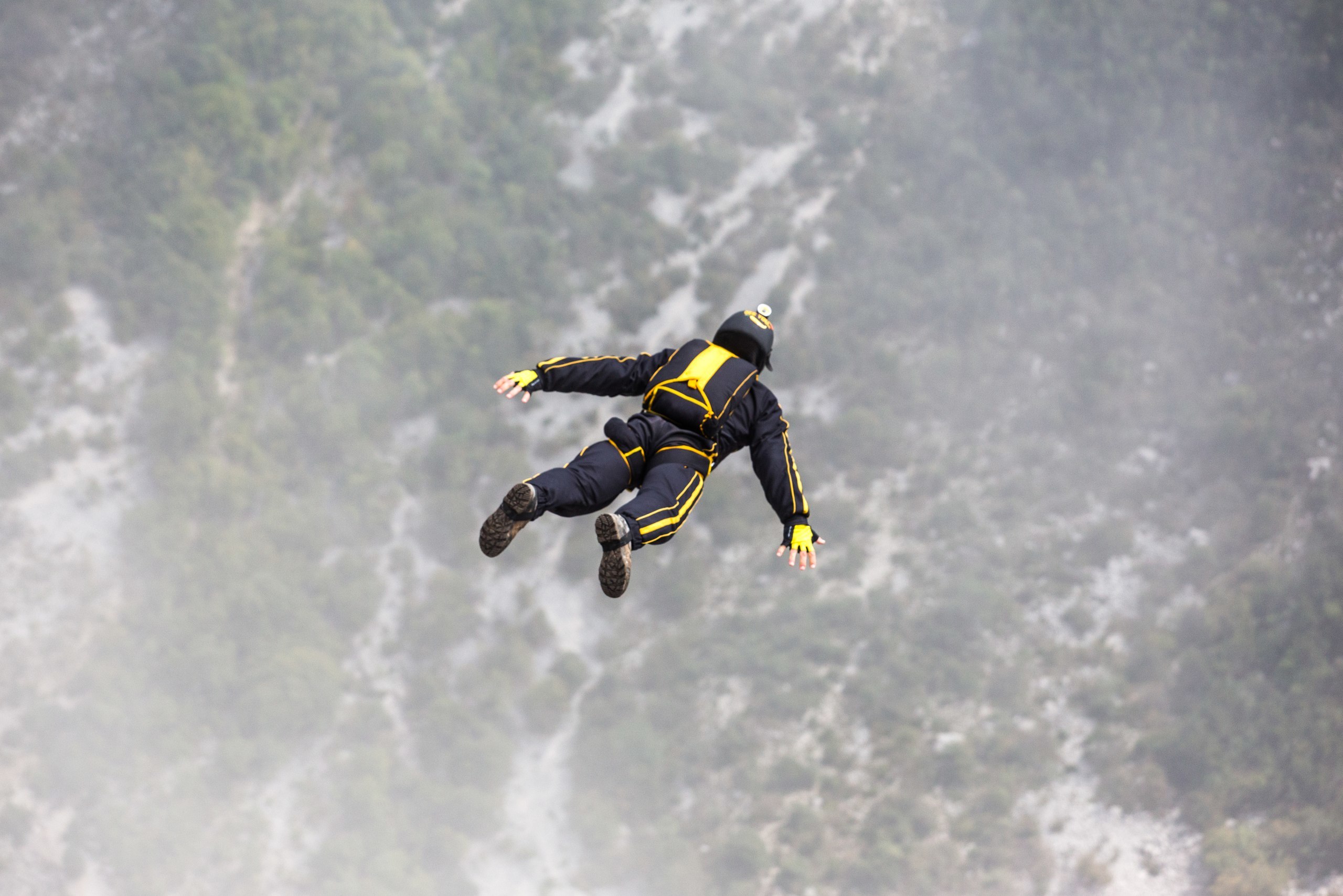 sports, bounce, jump, base jumping, basejumping, beiser, parachute Free Stock Photo
