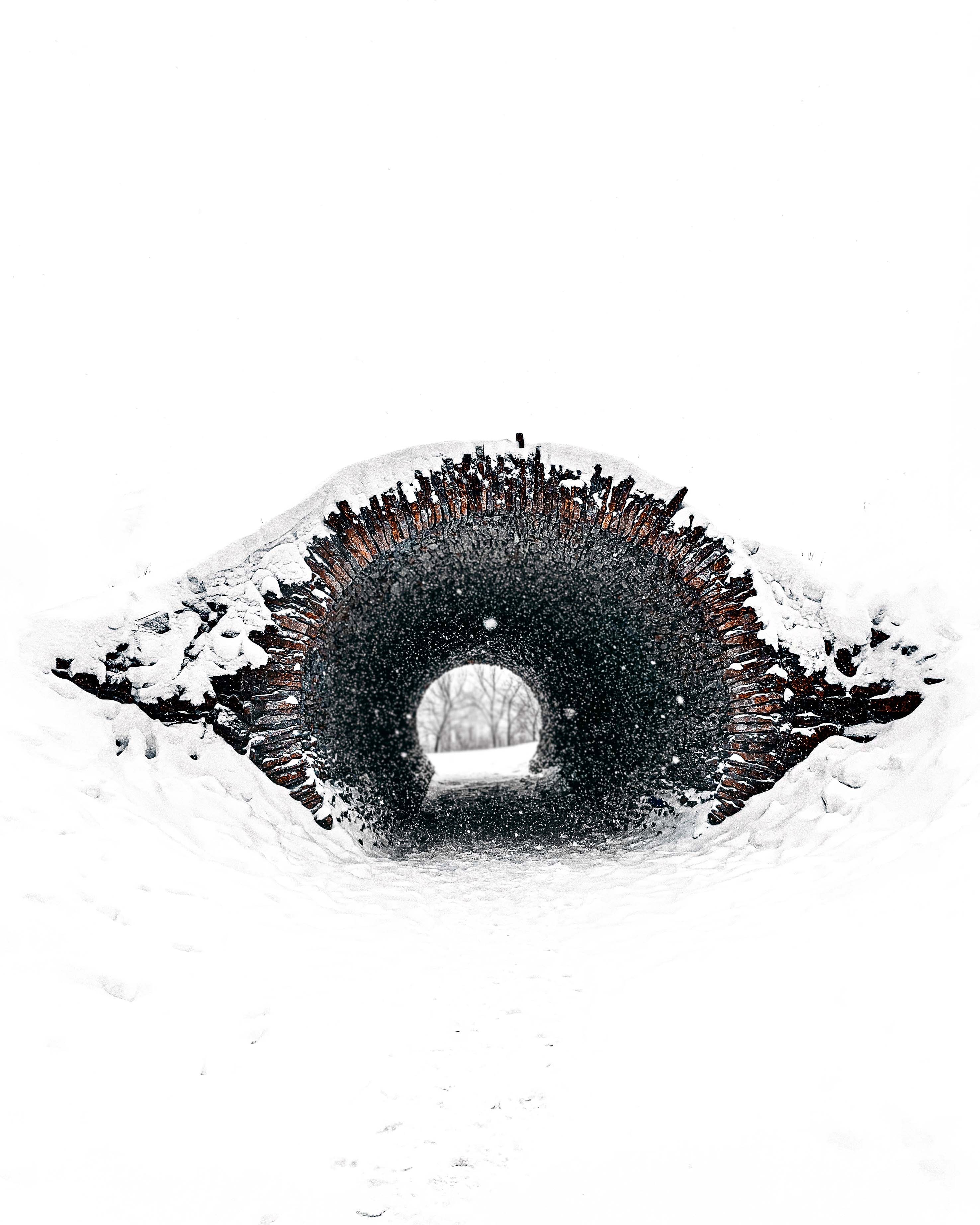 Laden Sie das Schnee, Minimalismus, Tunnel-Bild kostenlos auf Ihren PC-Desktop herunter