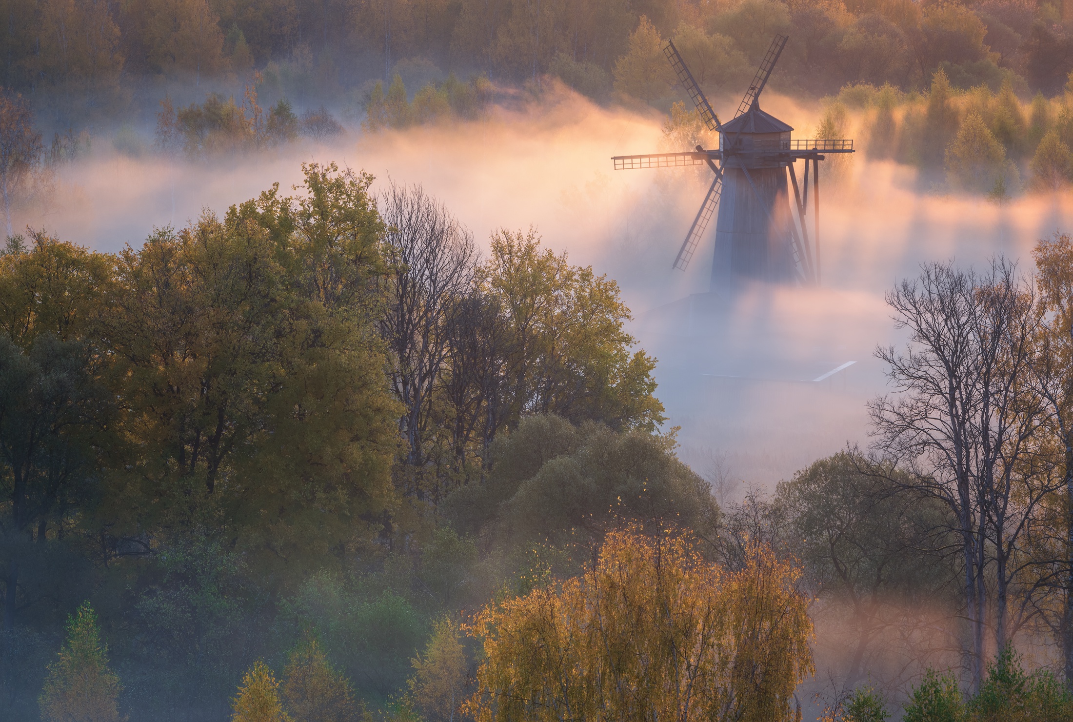 dawn, man made, windmill collection of HD images
