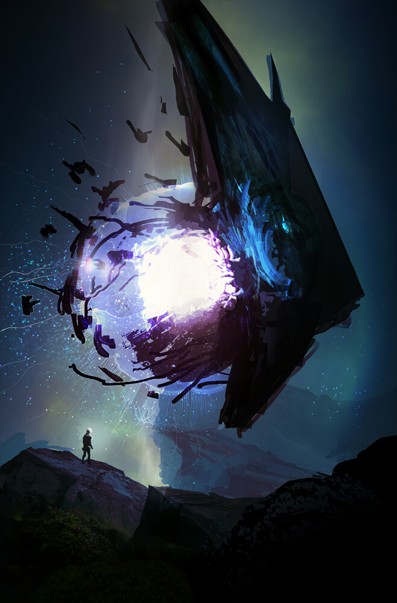 shards, explosion, art, spaceship collection of HD images