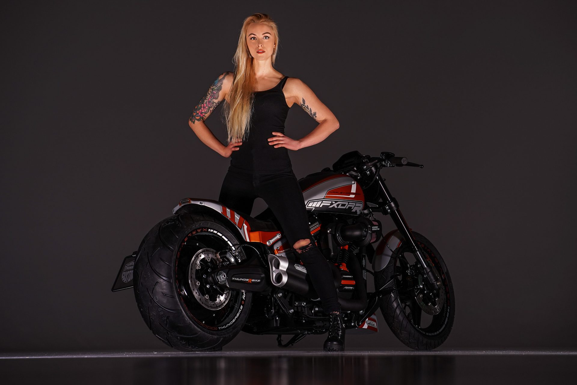 HD desktop wallpaper: Harley Davidson, Women, Girls & Motorcycles, Custom  Motorcycle, Thunderbike Customs download free picture #946407