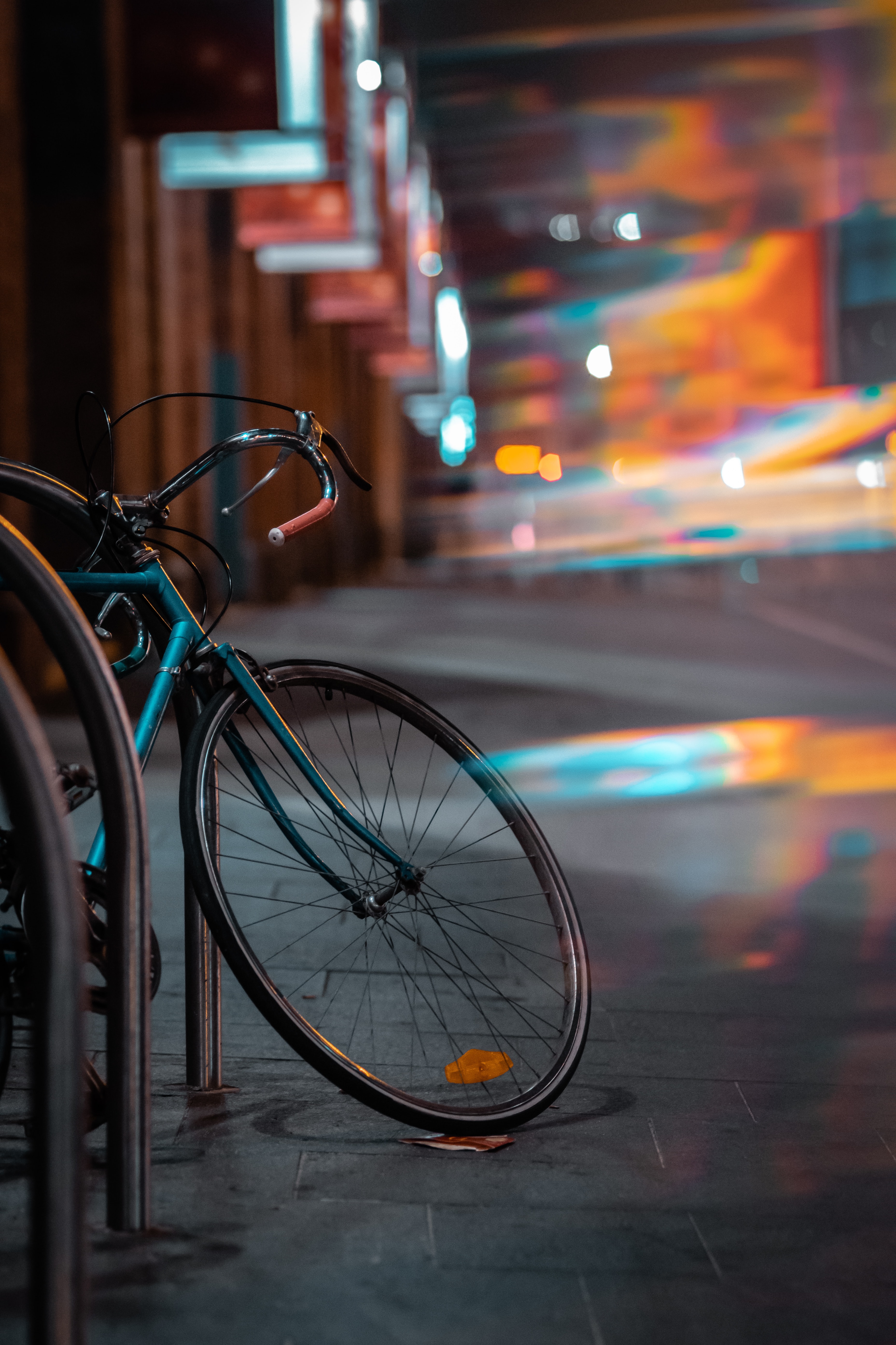 bicycle, miscellaneous, blur, transport, glare, miscellanea, smooth, evening, wheels HD wallpaper
