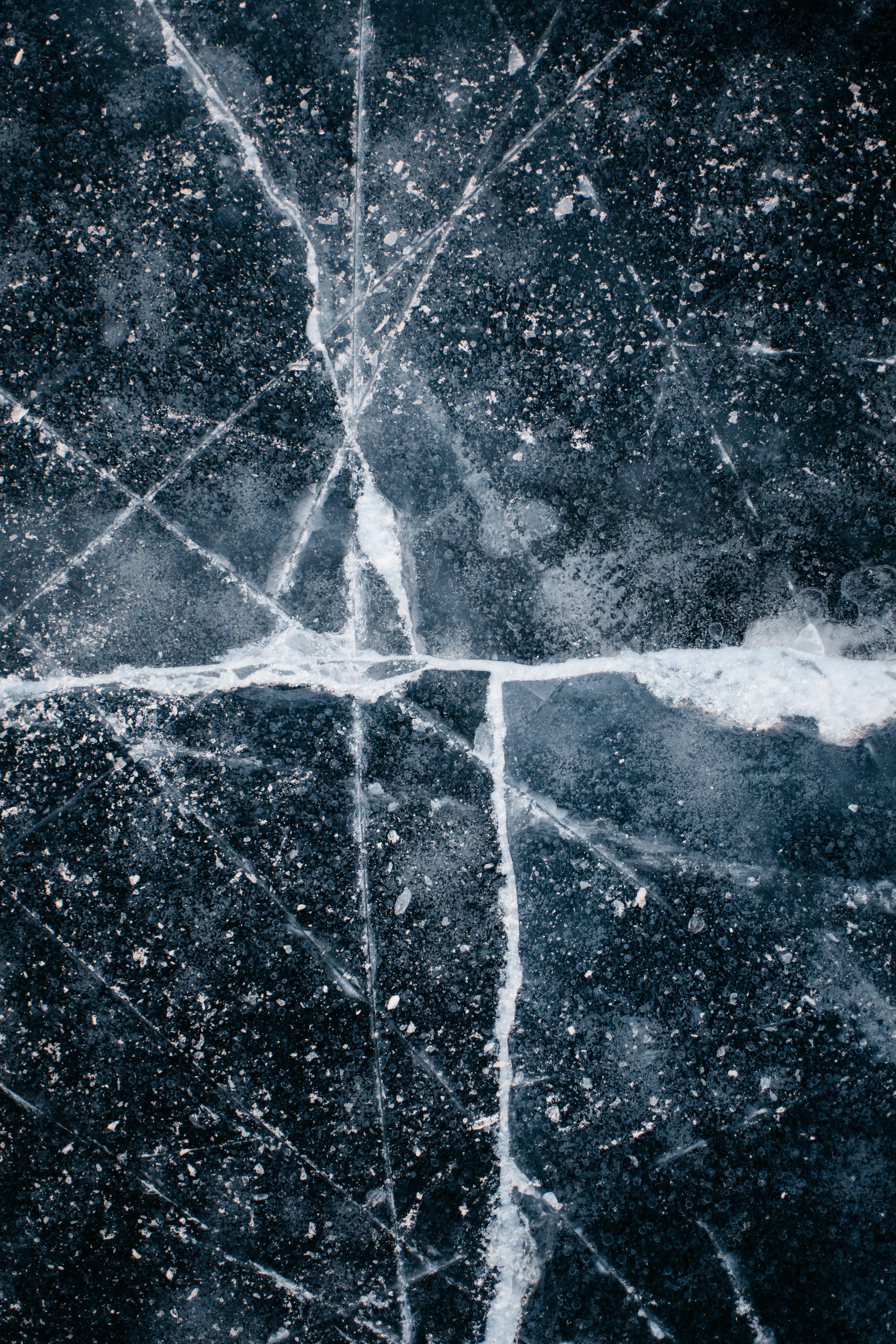 surface, textures, crack, ice, texture, cracks Free Stock Photo